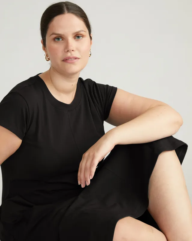 Easy Breezy T-Shirt Dress - Black sold by Universal Standard