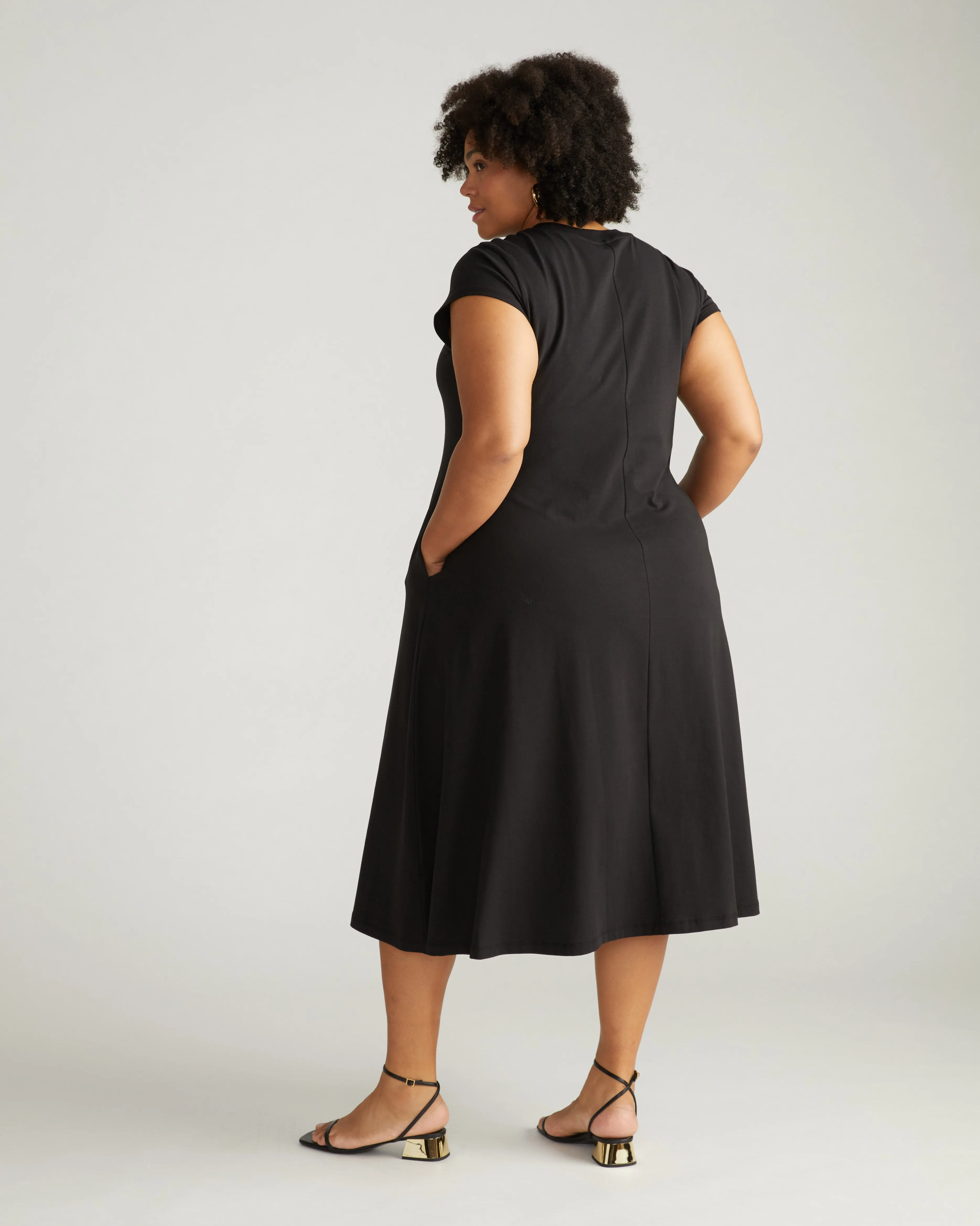 Easy Breezy T-Shirt Dress - Black sold by Universal Standard product image thumbnail 5