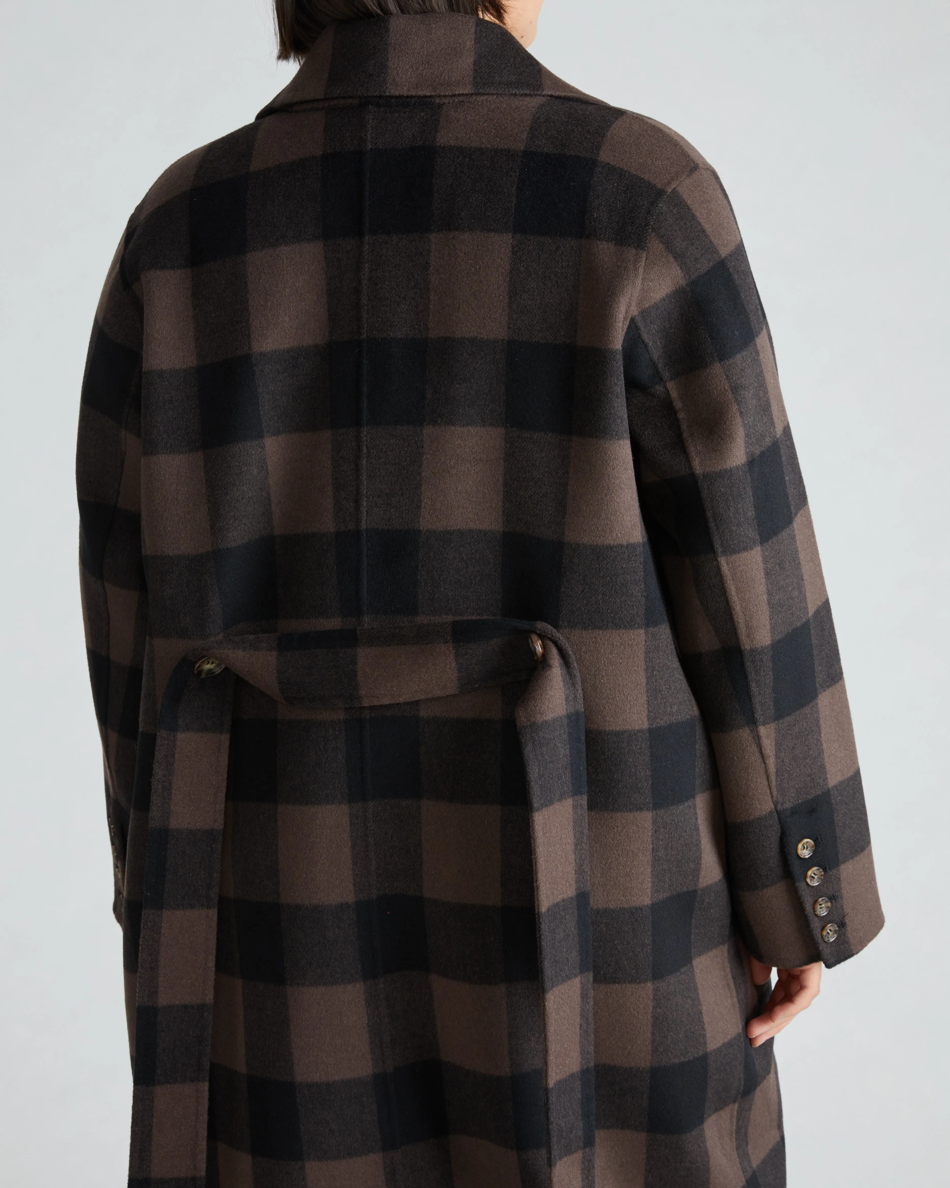 Double Face Luxe Coat - Coffee Plaid sold by Universal Standard product image thumbnail 4