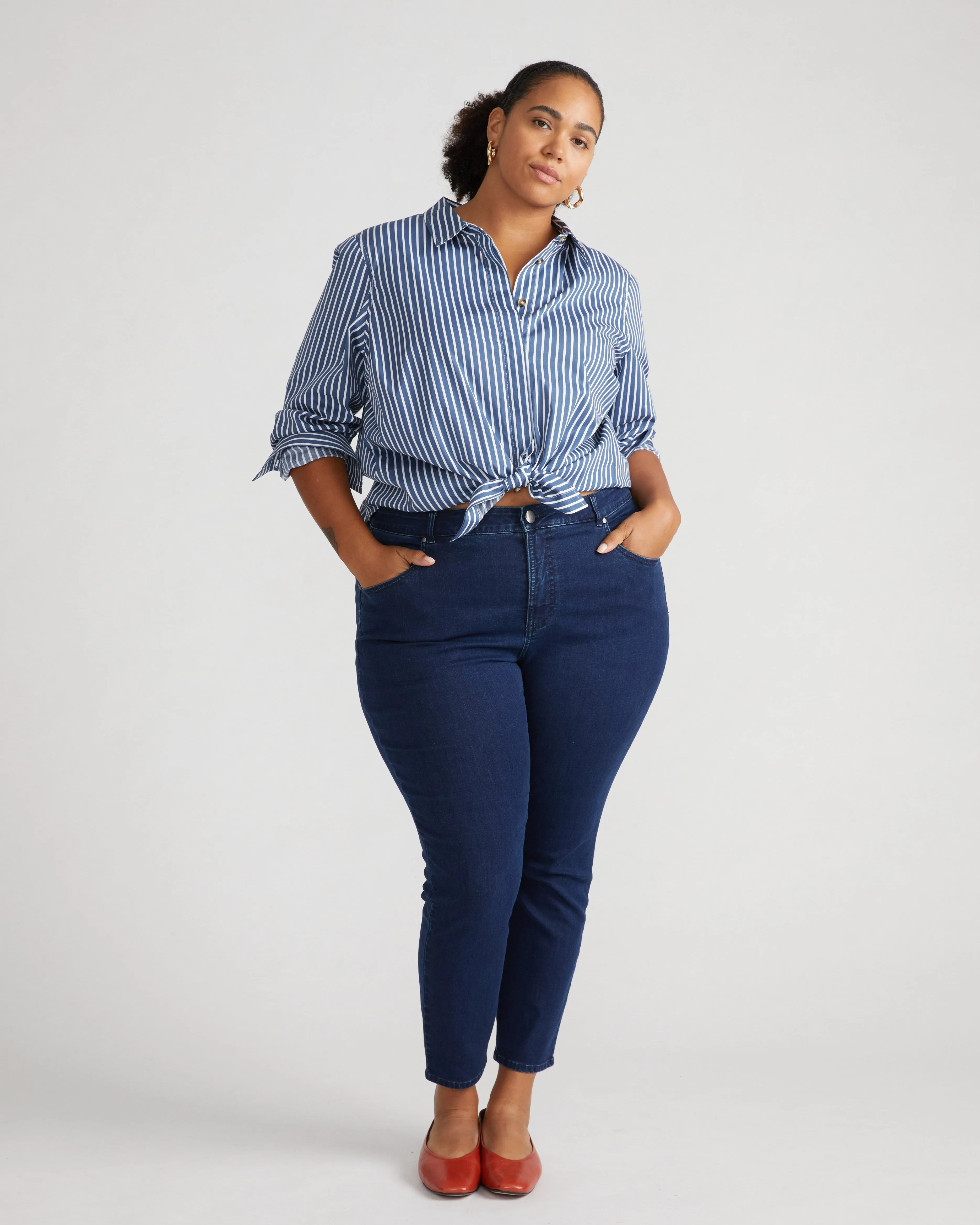 Polina Jeans - Dark Indigo sold by Universal Standard