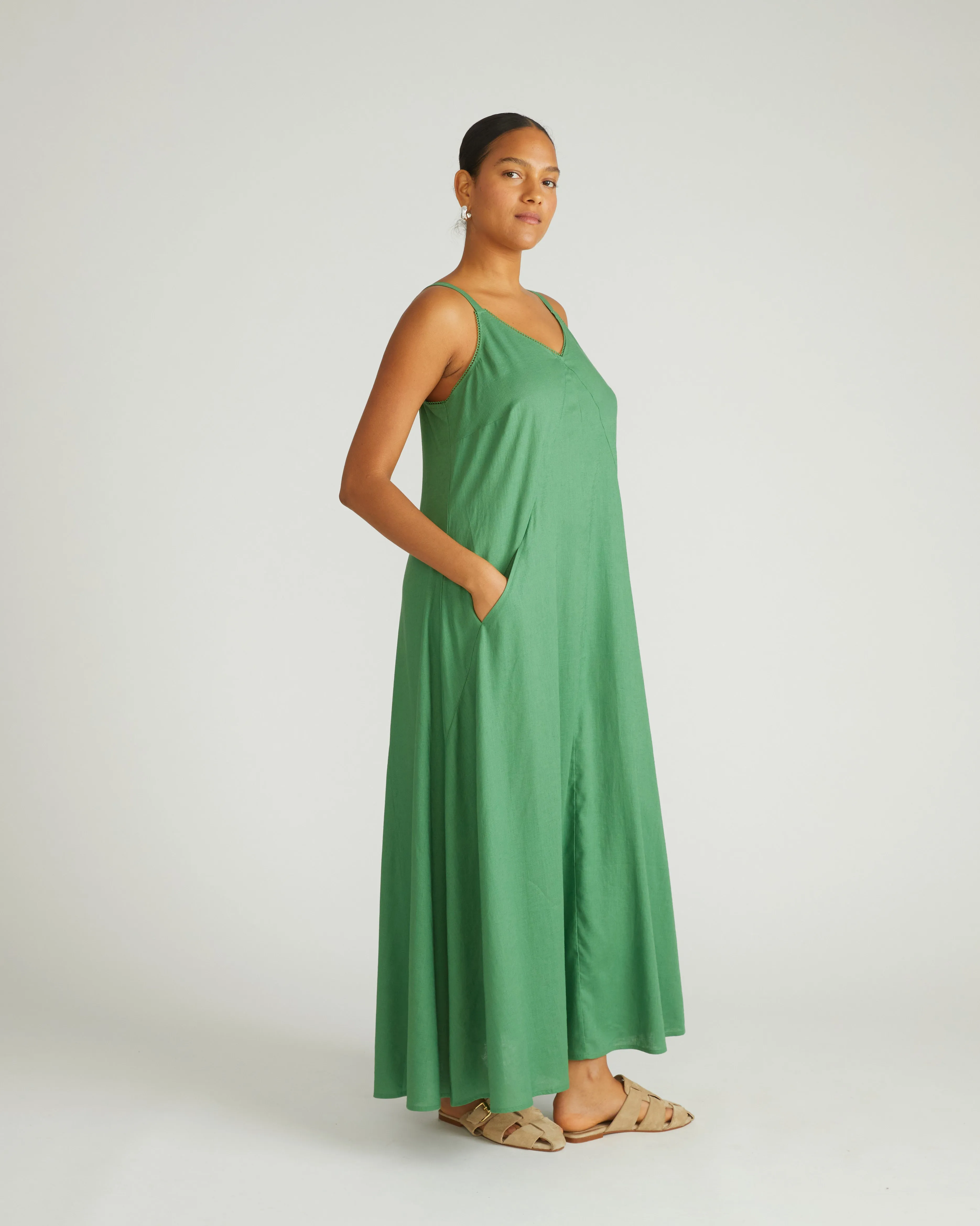 Kite Linen Dress - Clover sold by Universal Standard product image thumbnail 3