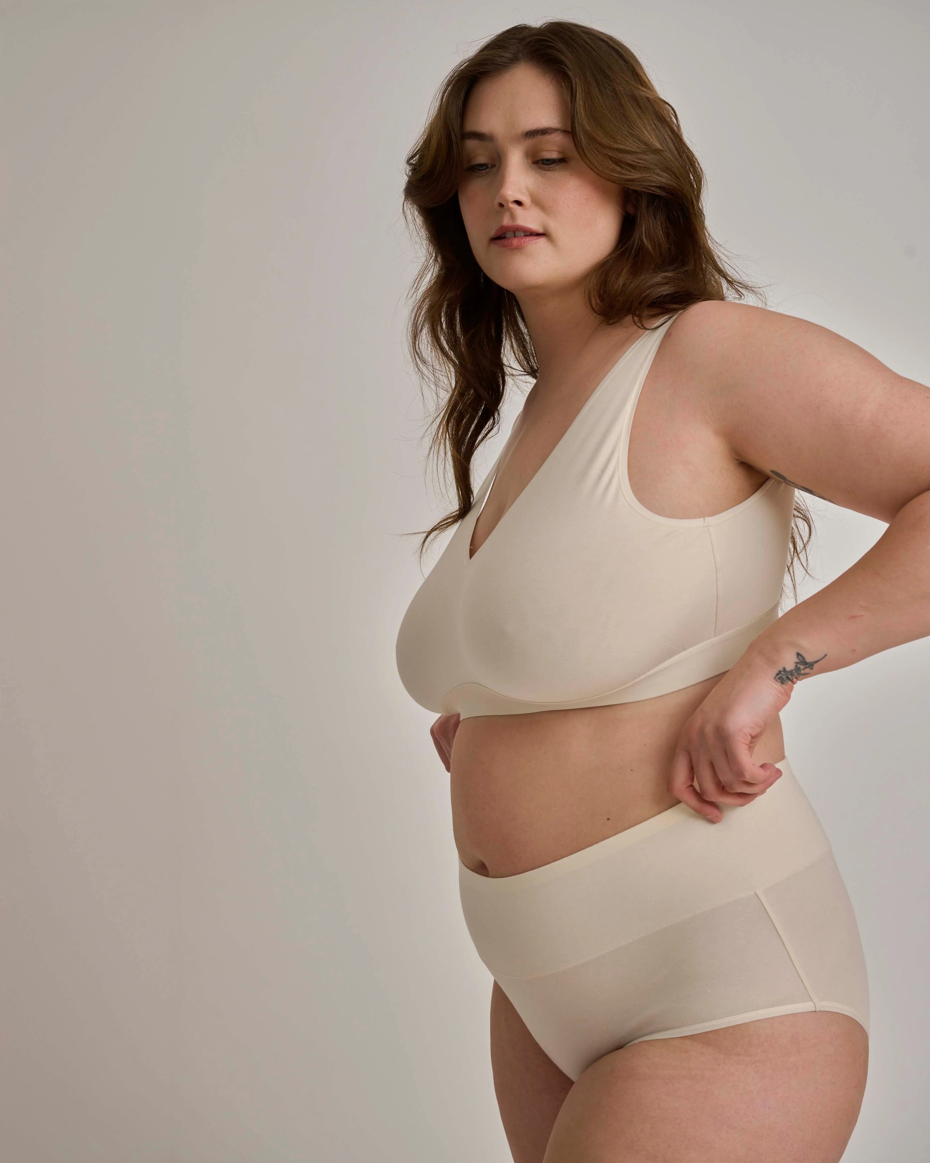 UltimateS Full Coverage High Rise Brief - Porcelain sold by Universal Standard product image thumbnail 4