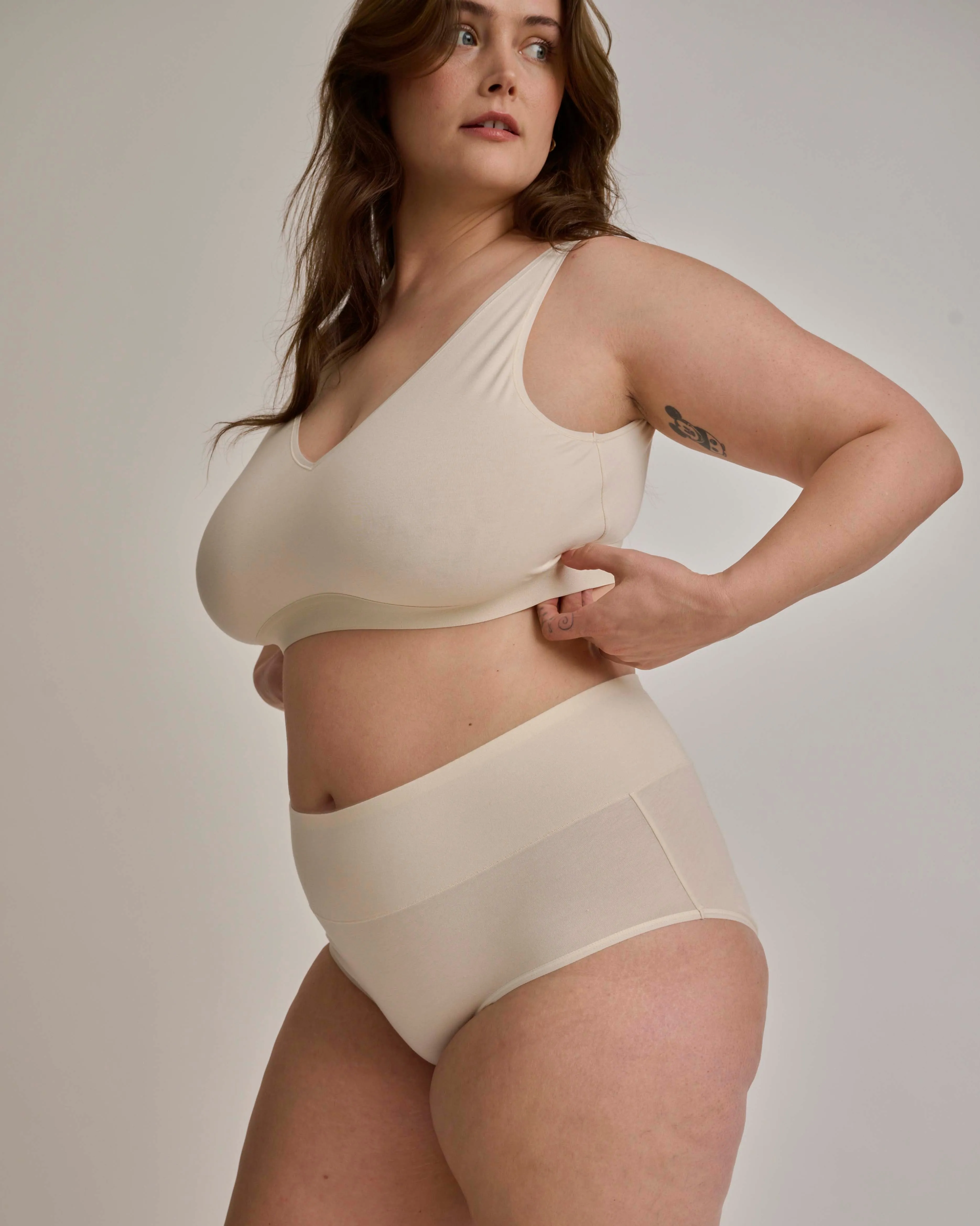 UltimateS Full Coverage High Rise Brief - Porcelain sold by Universal Standard product image thumbnail 5