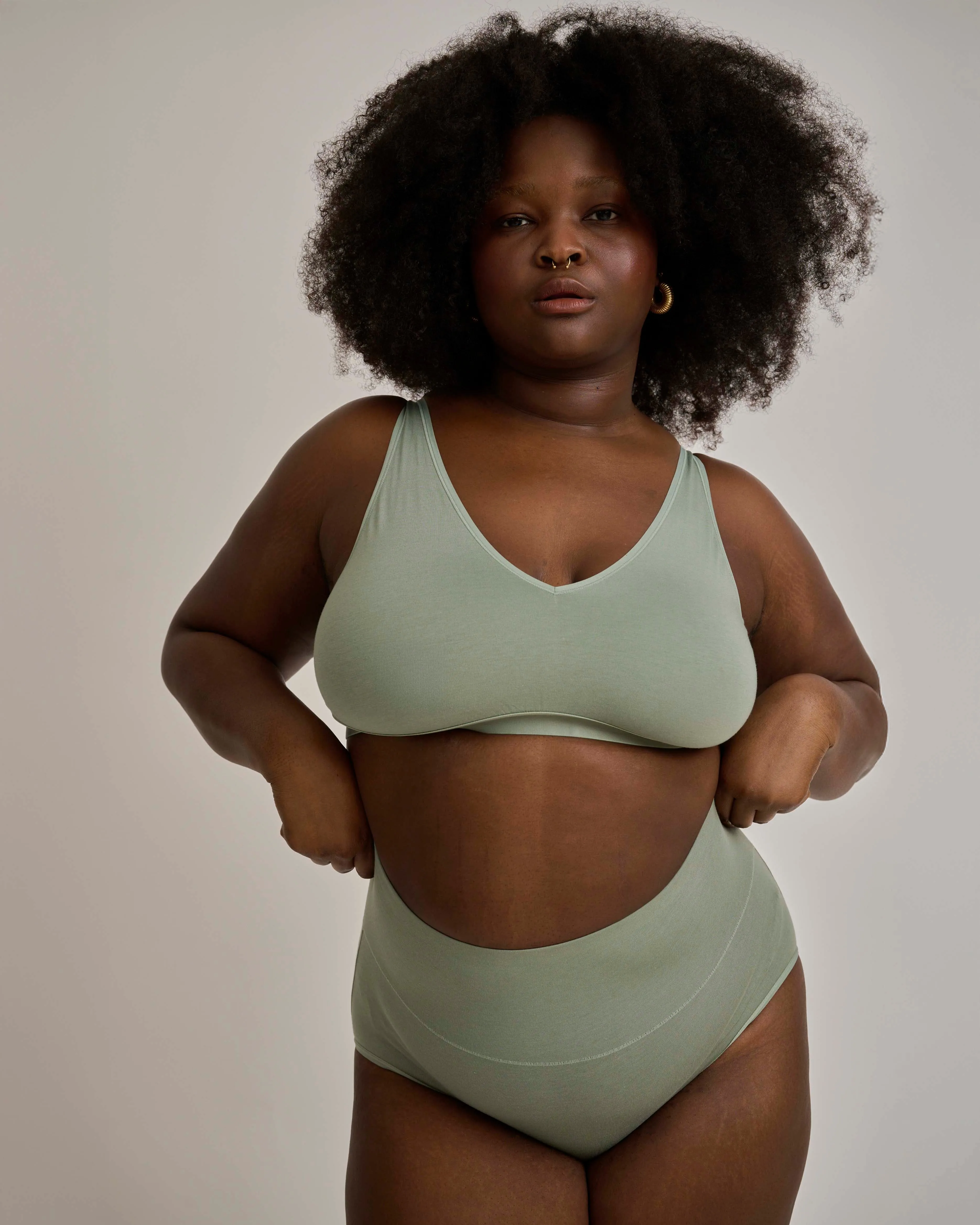 UltimateS Full Coverage High Rise Brief - Sage sold by Universal Standard product image thumbnail 4