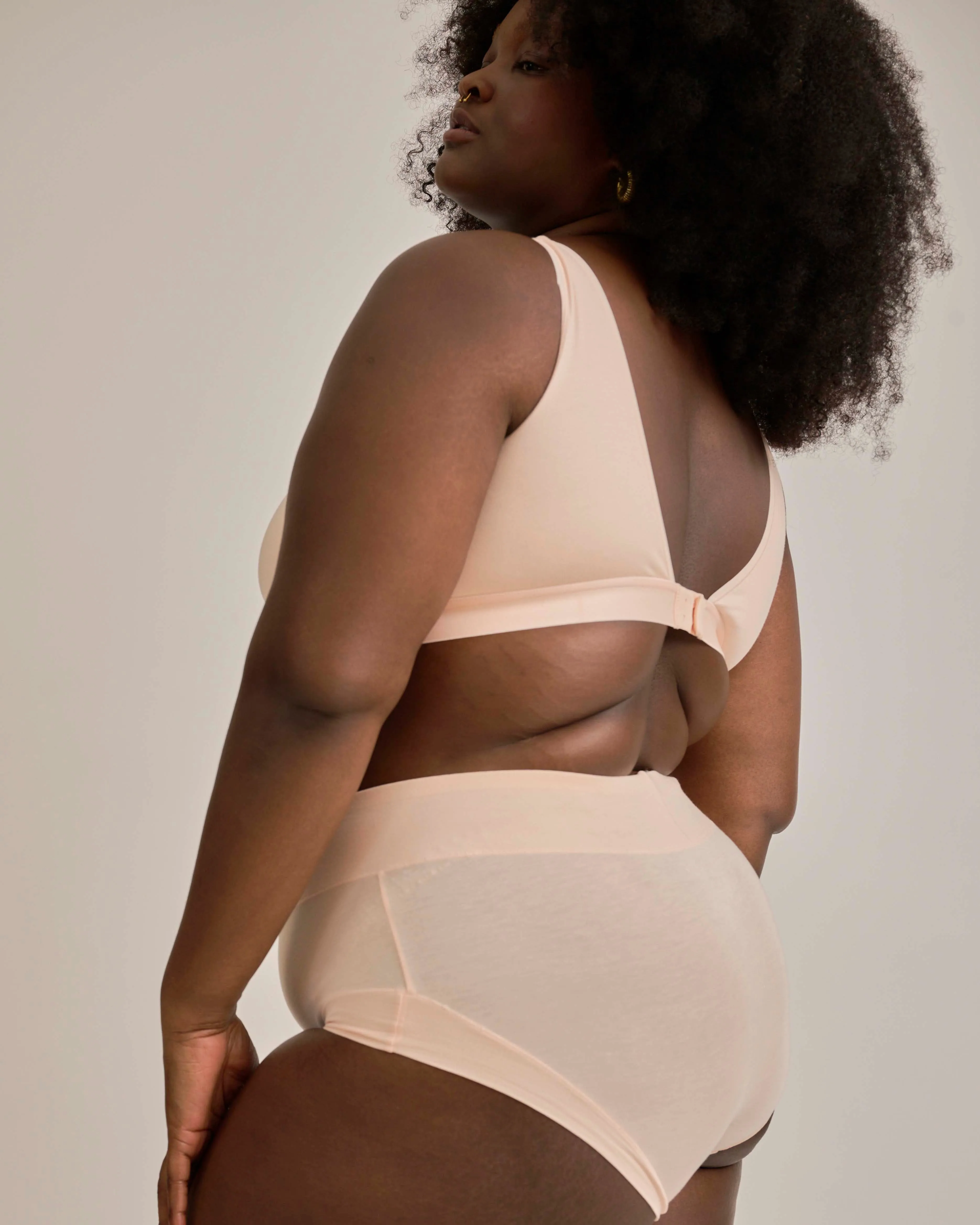 UltimateS Super Full Coverage High Rise Brief - Peach sold by Universal Standard product image thumbnail 4