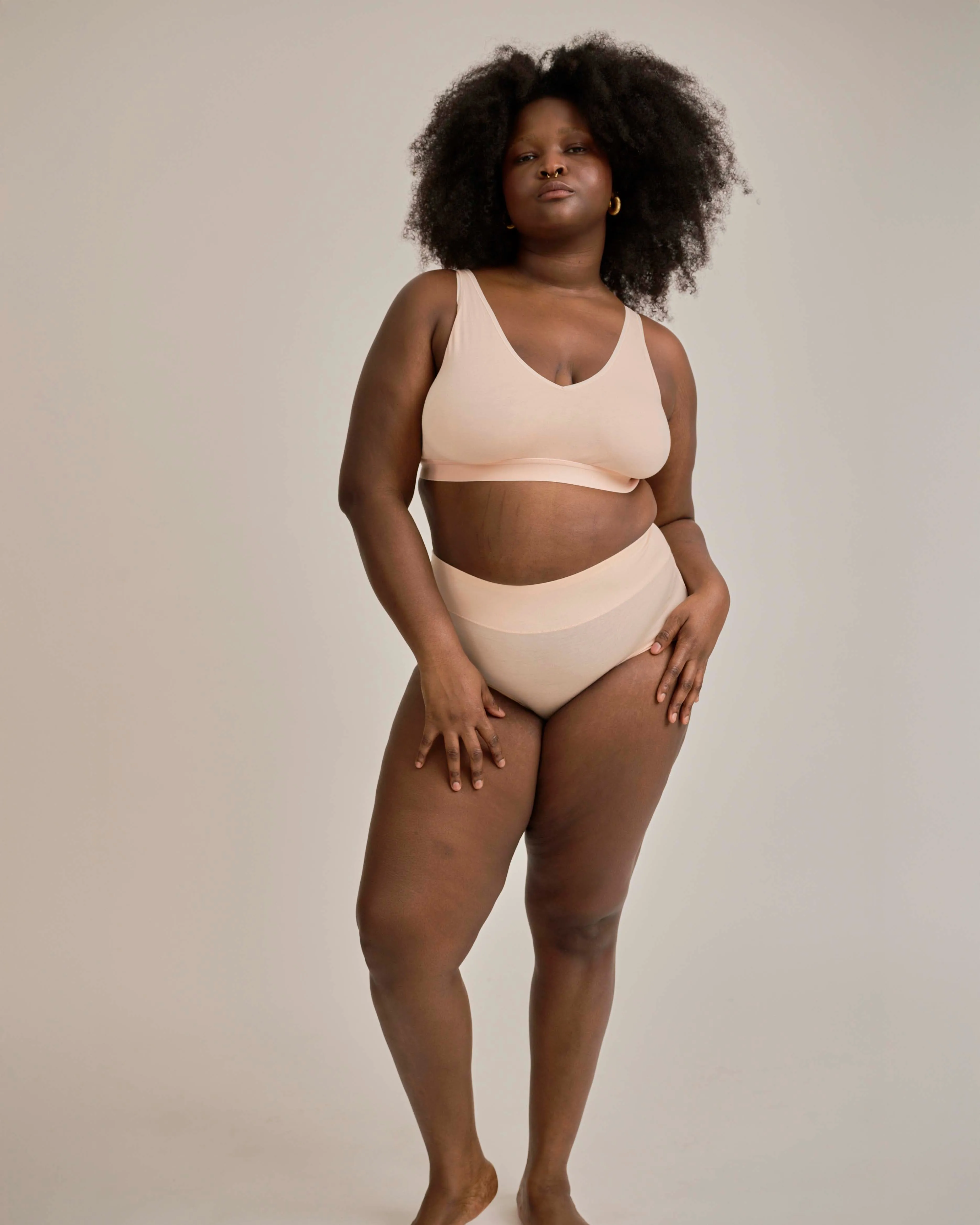 UltimateS Super Full Coverage High Rise Brief - Peach sold by Universal Standard product image thumbnail 2