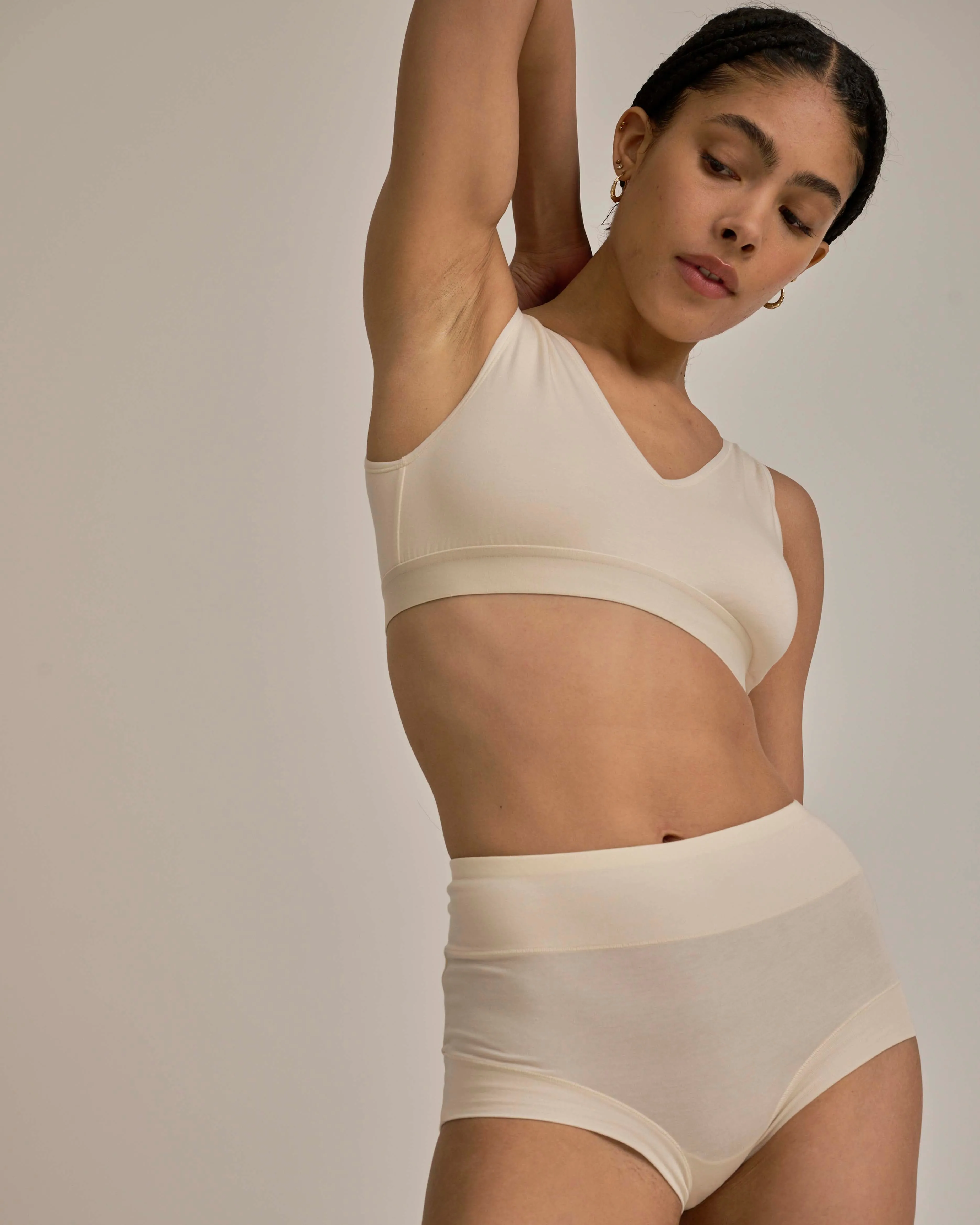 UltimateS Super Full Coverage High Rise Brief - Porcelain sold by Universal Standard product image thumbnail 4