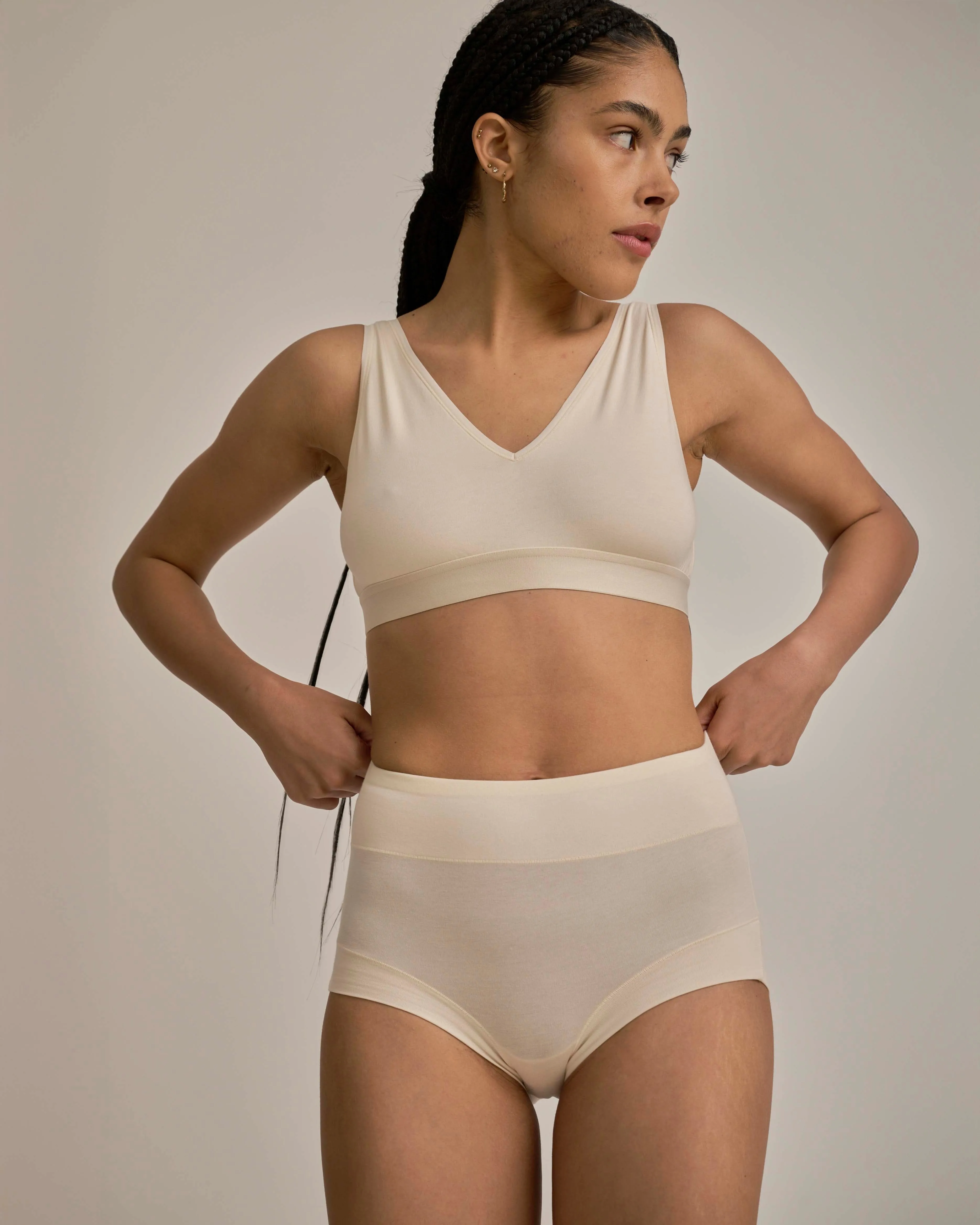 UltimateS Super Full Coverage High Rise Brief - Porcelain sold by Universal Standard product image thumbnail 5