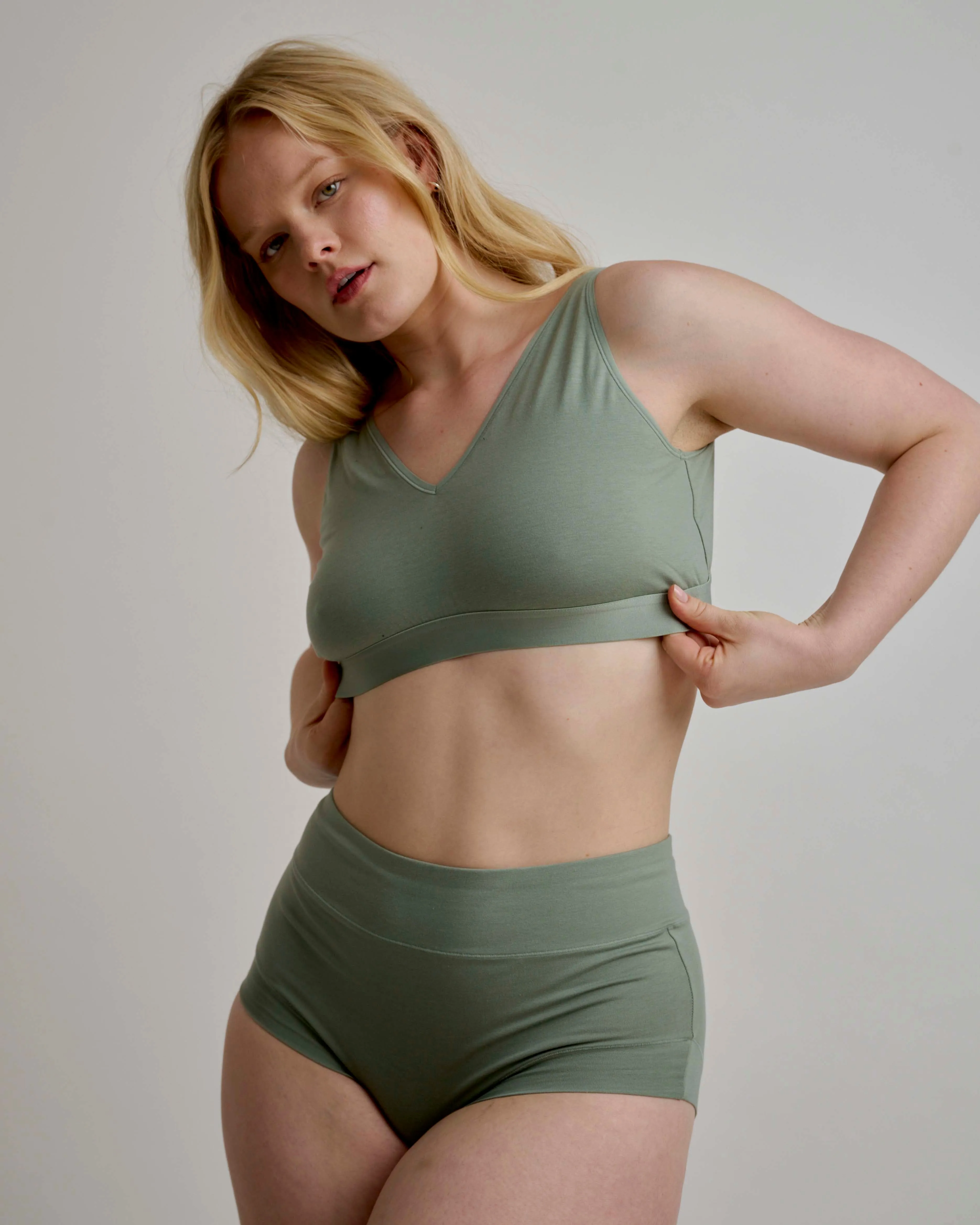 UltimateS Super Full Coverage High Rise Brief - Sage sold by Universal Standard product image thumbnail 4