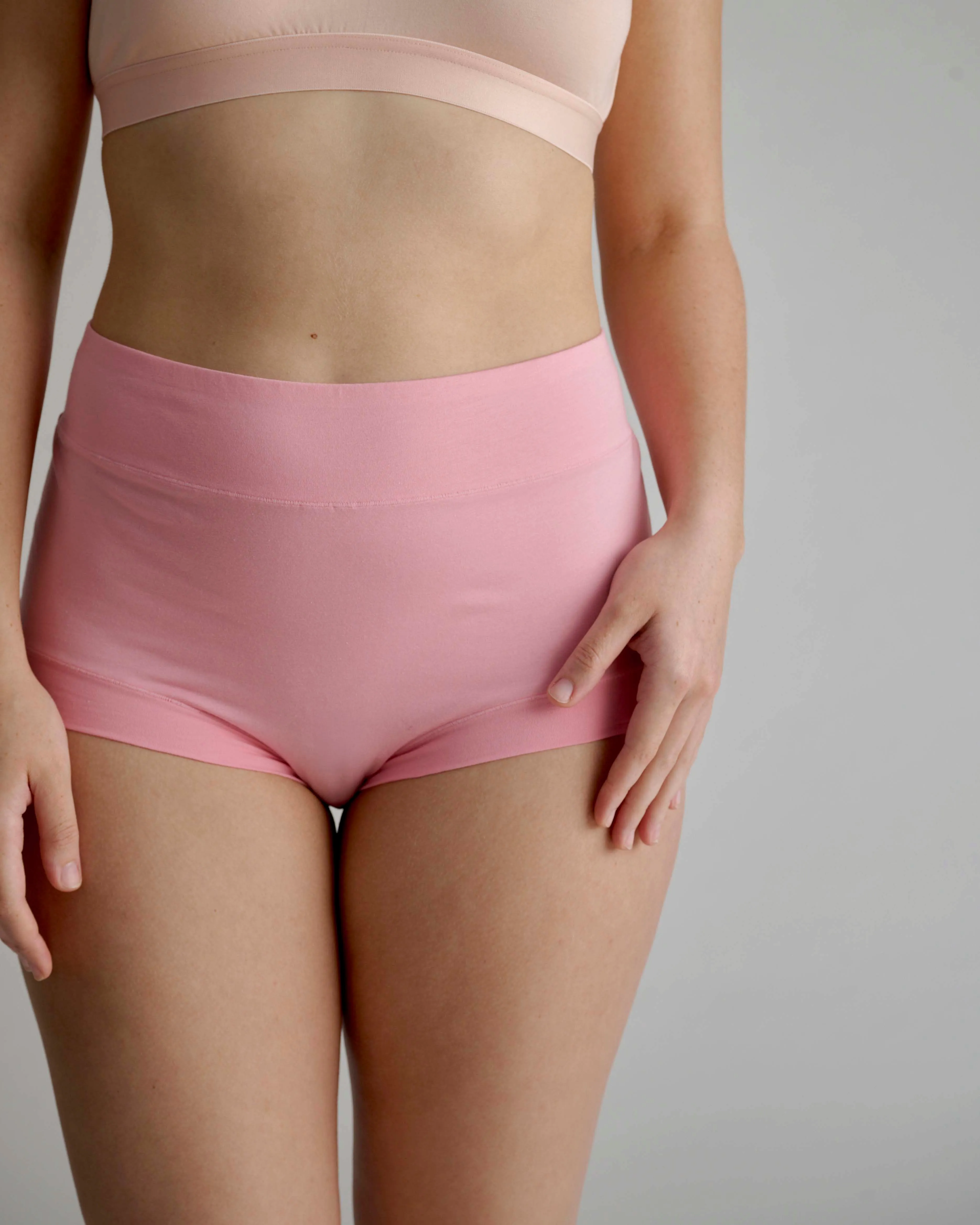 UltimateS Super Full Coverage High Rise Brief - Pink sold by Universal Standard