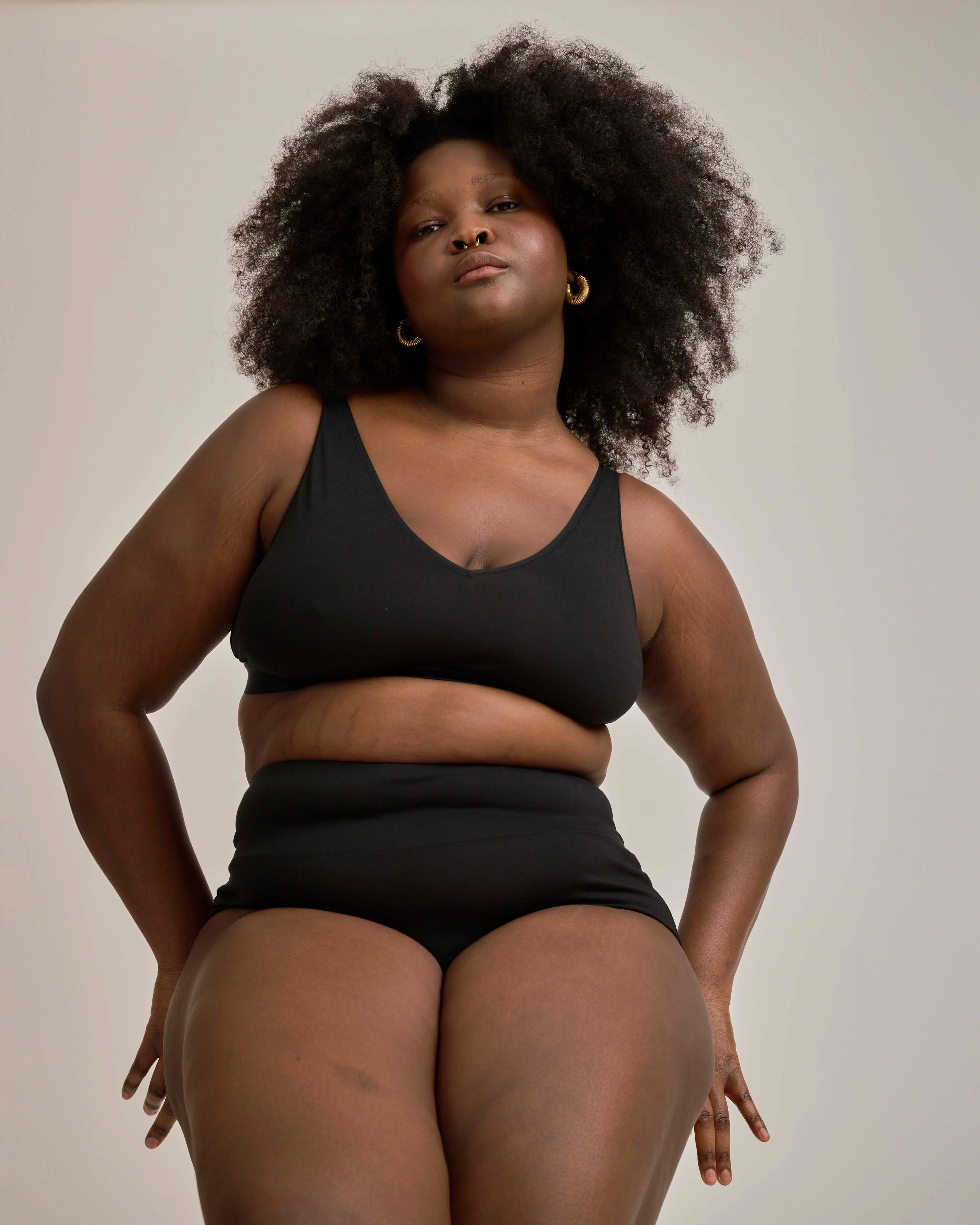 UltimateS Super Full Coverage High Rise Brief - Black sold by Universal Standard product image thumbnail 4