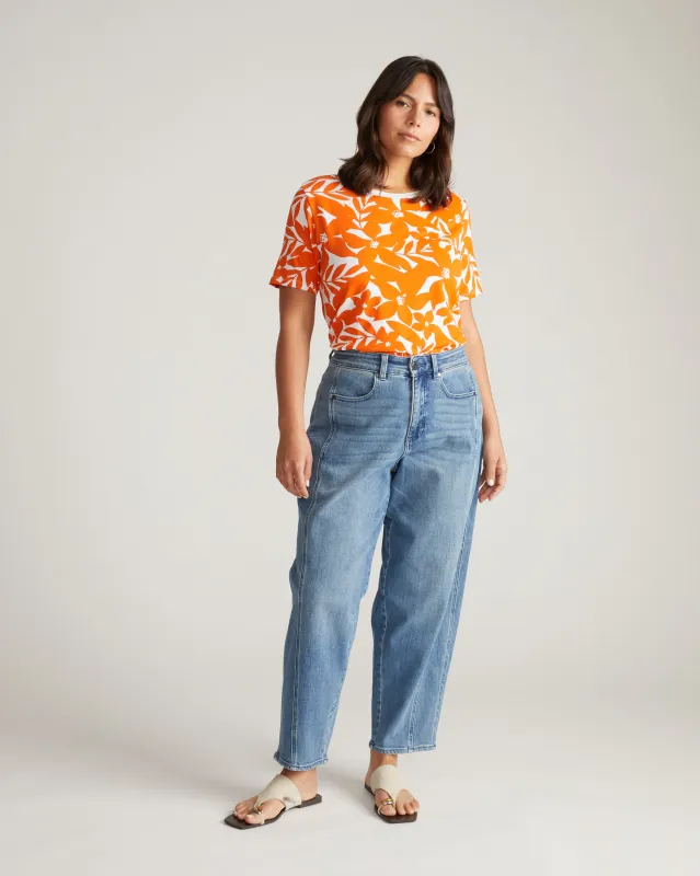 Tee Rex - Petal Palette Print in Arancia sold by Universal Standard