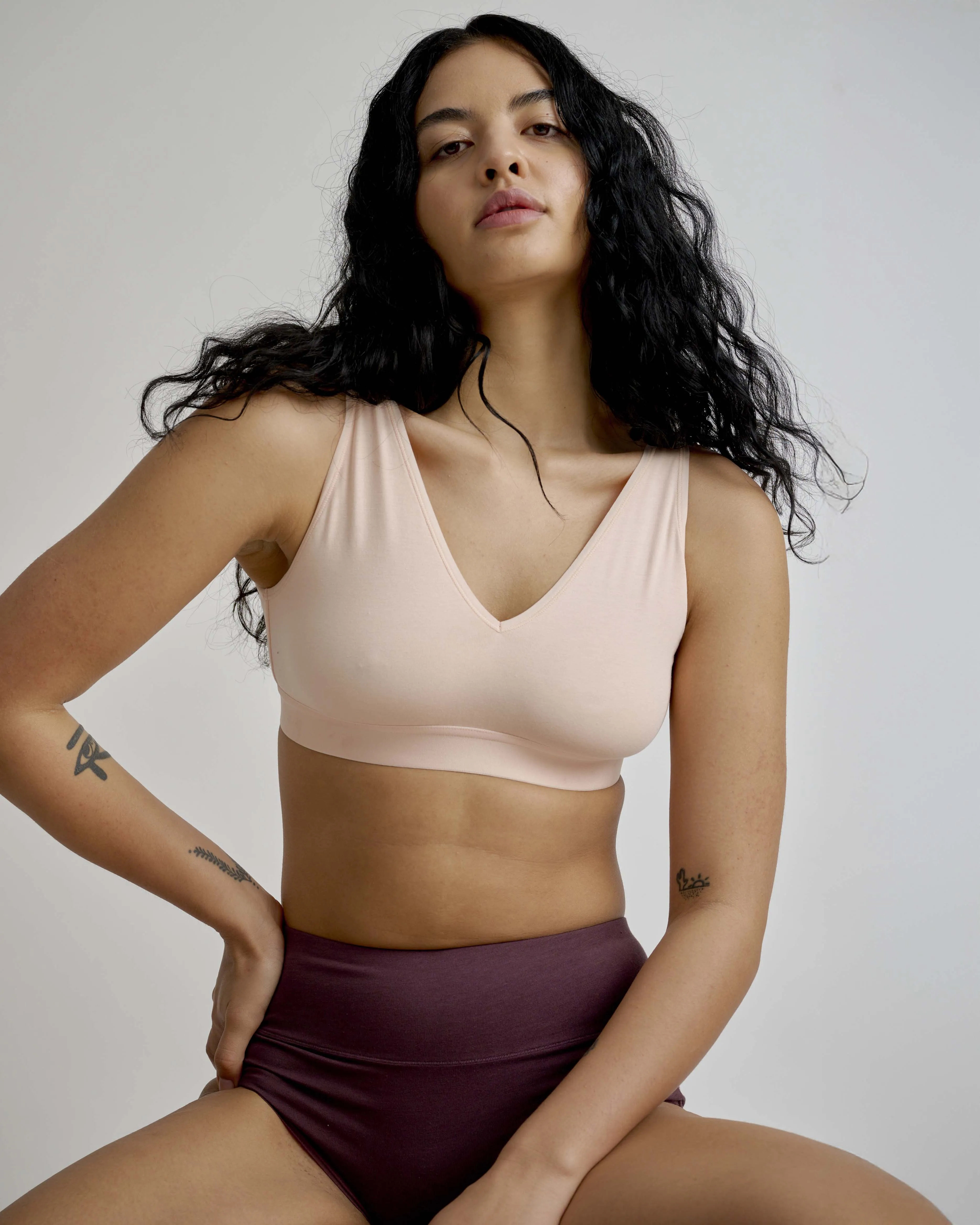 UltimateS 2-Pack Full Coverage High Rise Brief - Cassis/Peach sold by Universal Standard product image thumbnail 4