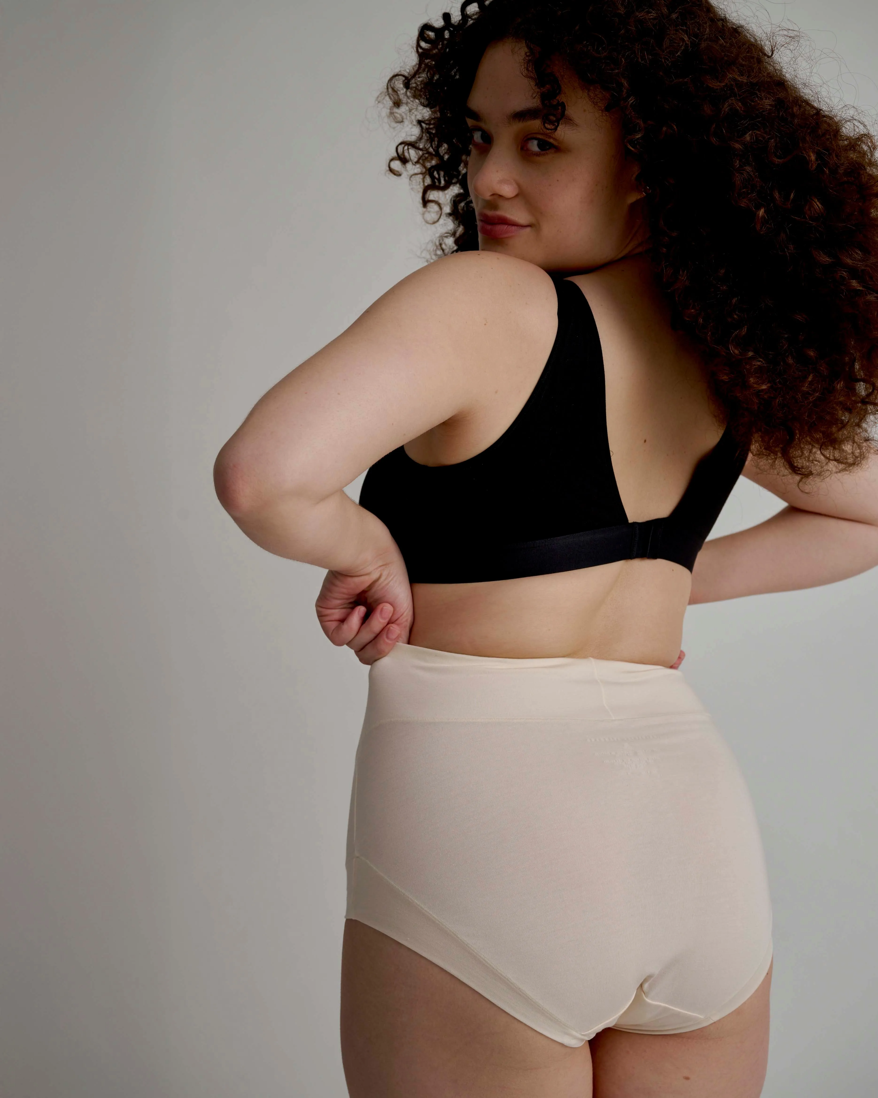 UltimateS 2-Pack Full Coverage High Rise Brief - Black/Porcelain sold by Universal Standard product image thumbnail 3