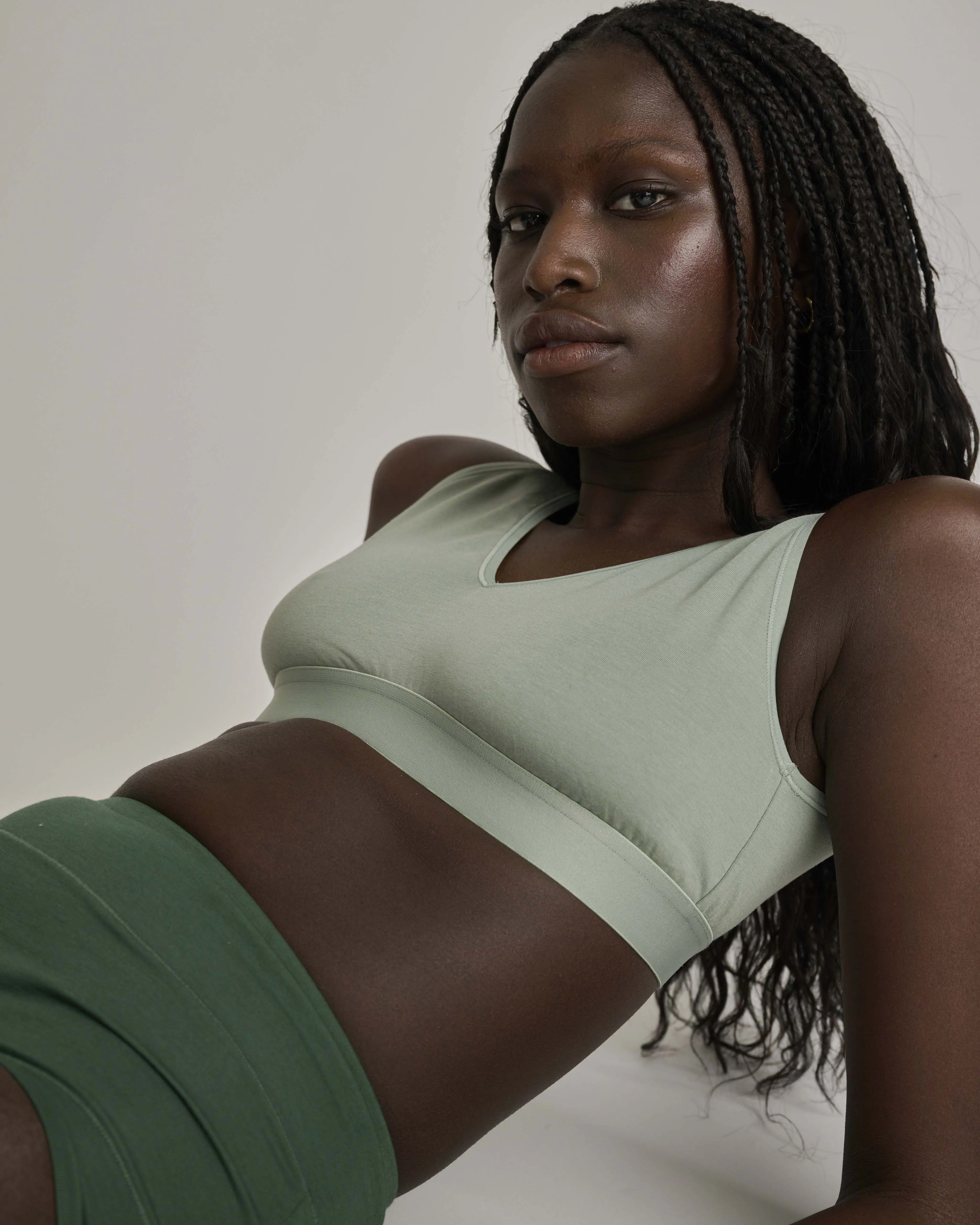 UltimateS 2-Pack Full Coverage High Rise Brief - Forest Green/Sage sold by Universal Standard product image thumbnail 4