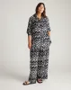 Verbena Voile Pants - Indigo Waterfall Print sold by Universal Standard