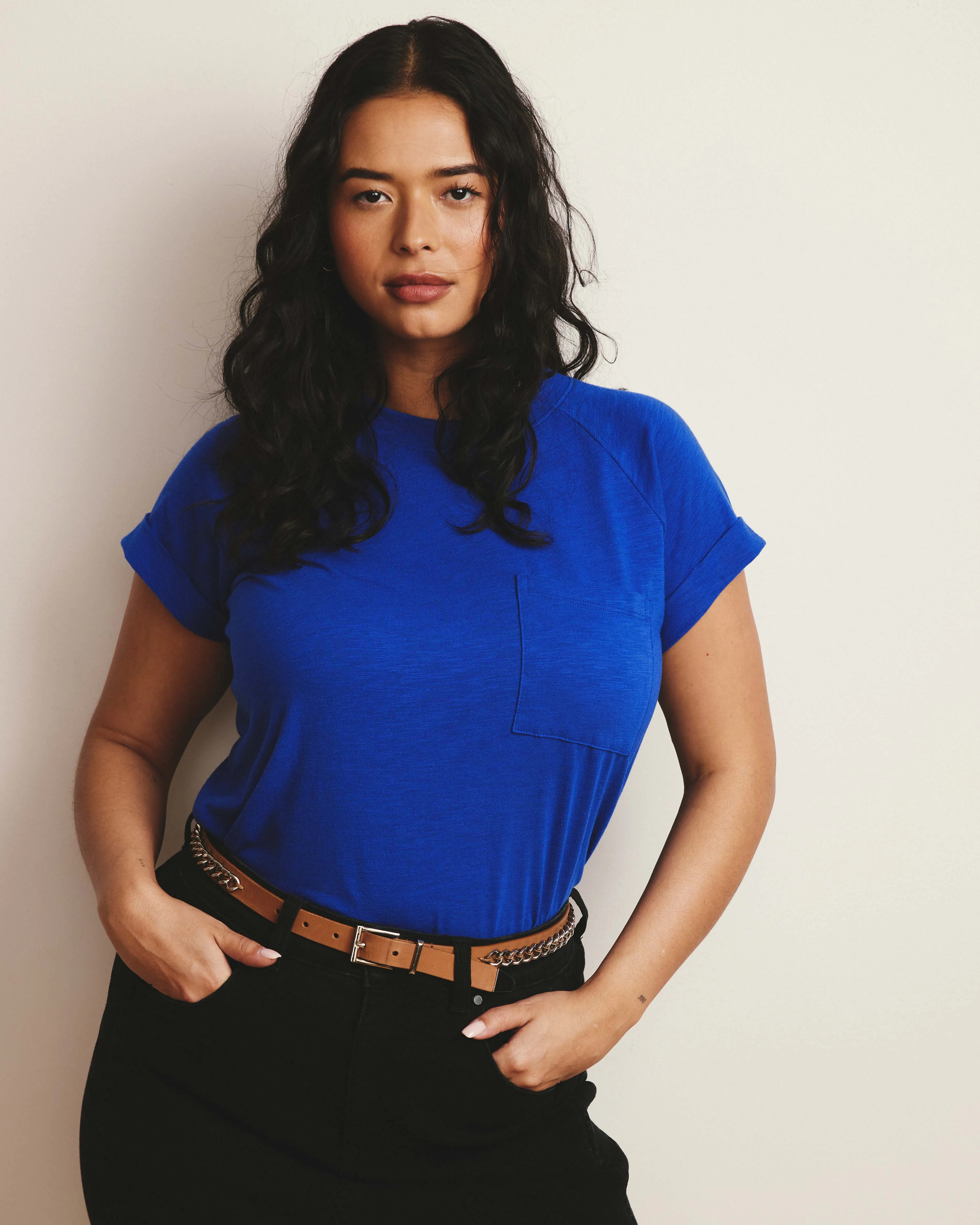 Light-As-Air Boy Tee - Ultramarine sold by Universal Standard