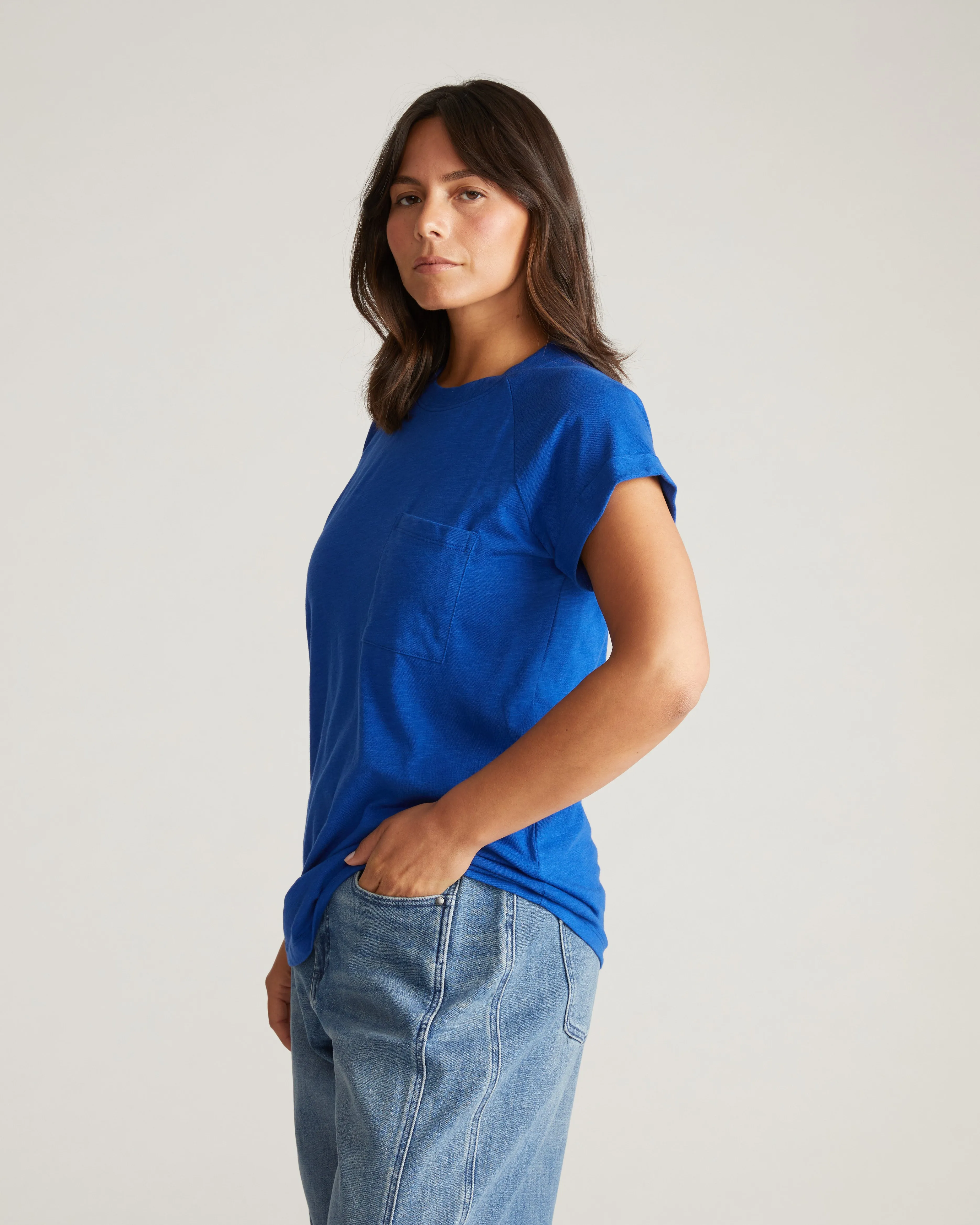 Light-As-Air Boy Tee - Ultramarine sold by Universal Standard product image thumbnail 4