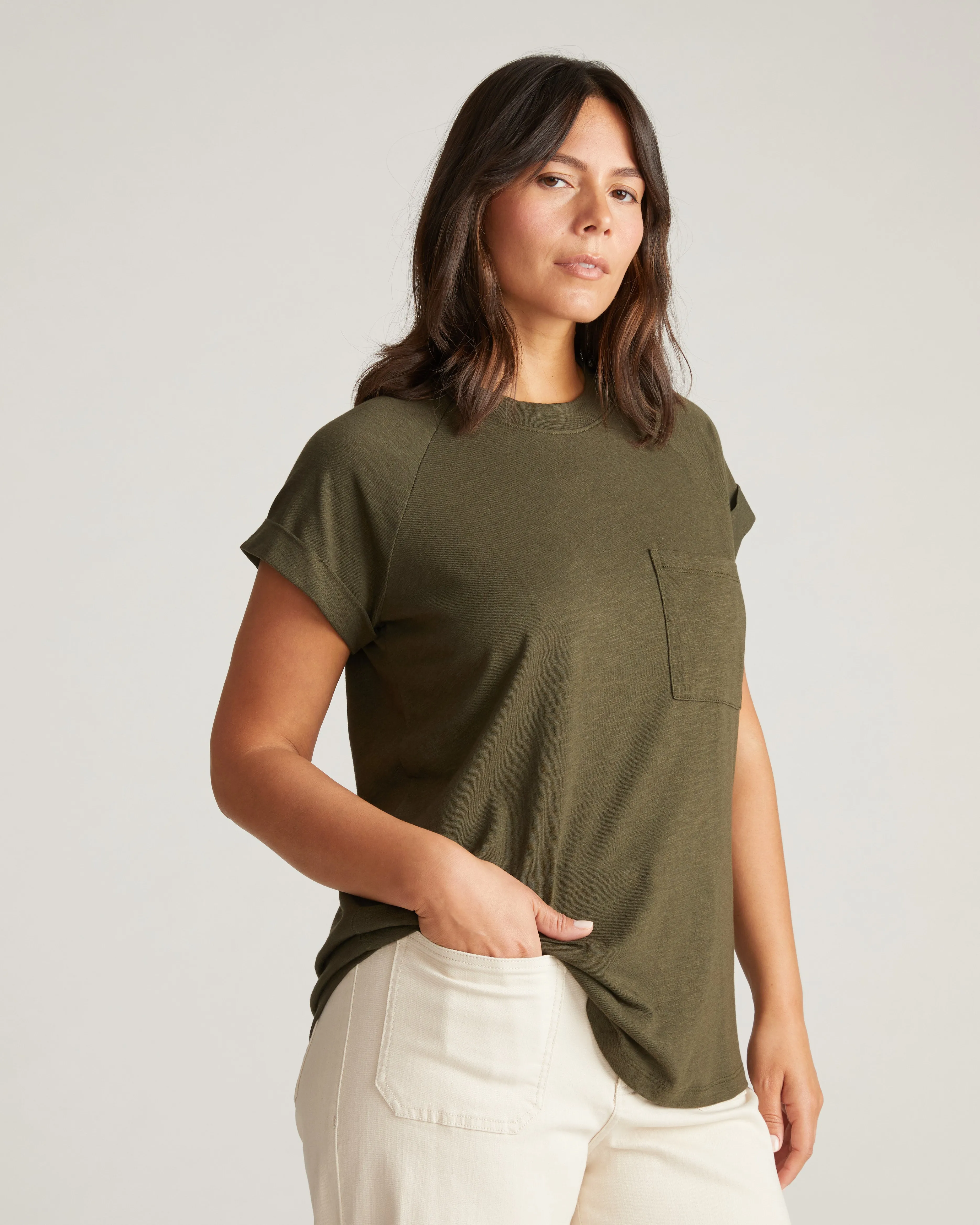 Light-As-Air Boy Tee - Nori sold by Universal Standard product image thumbnail 2