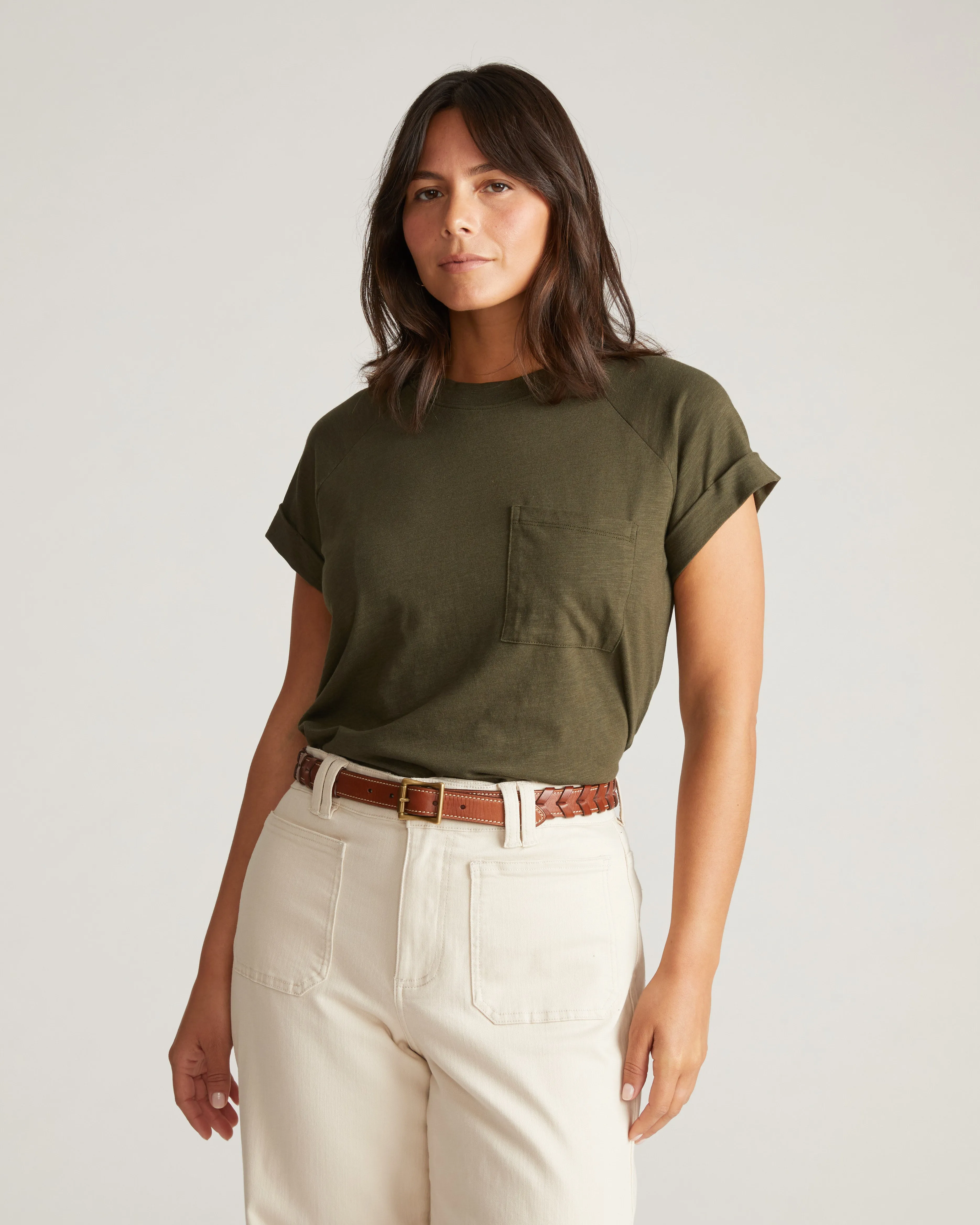 Light-As-Air Boy Tee - Nori sold by Universal Standard