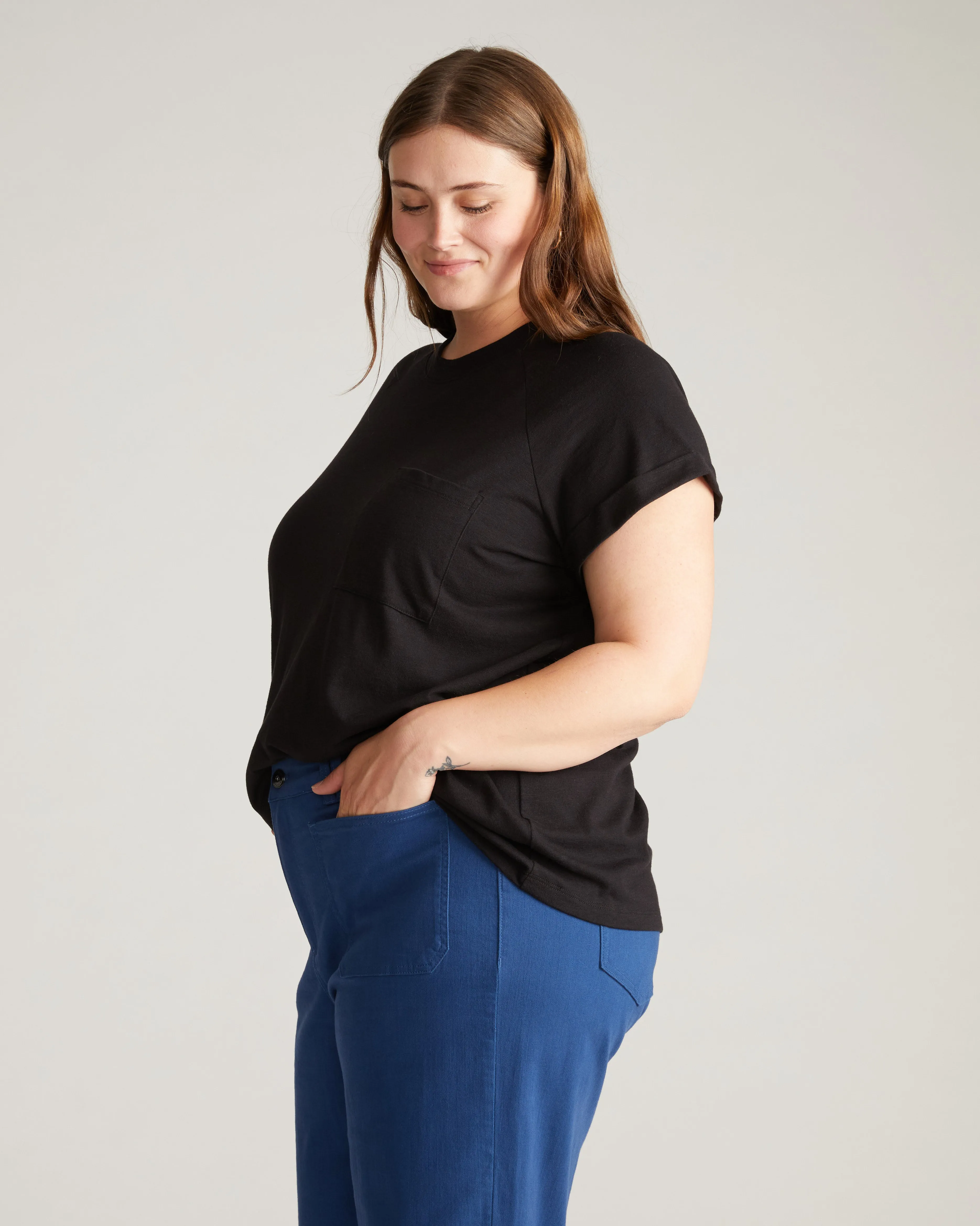 Light-As-Air Boy Tee - Black sold by Universal Standard product image thumbnail 3