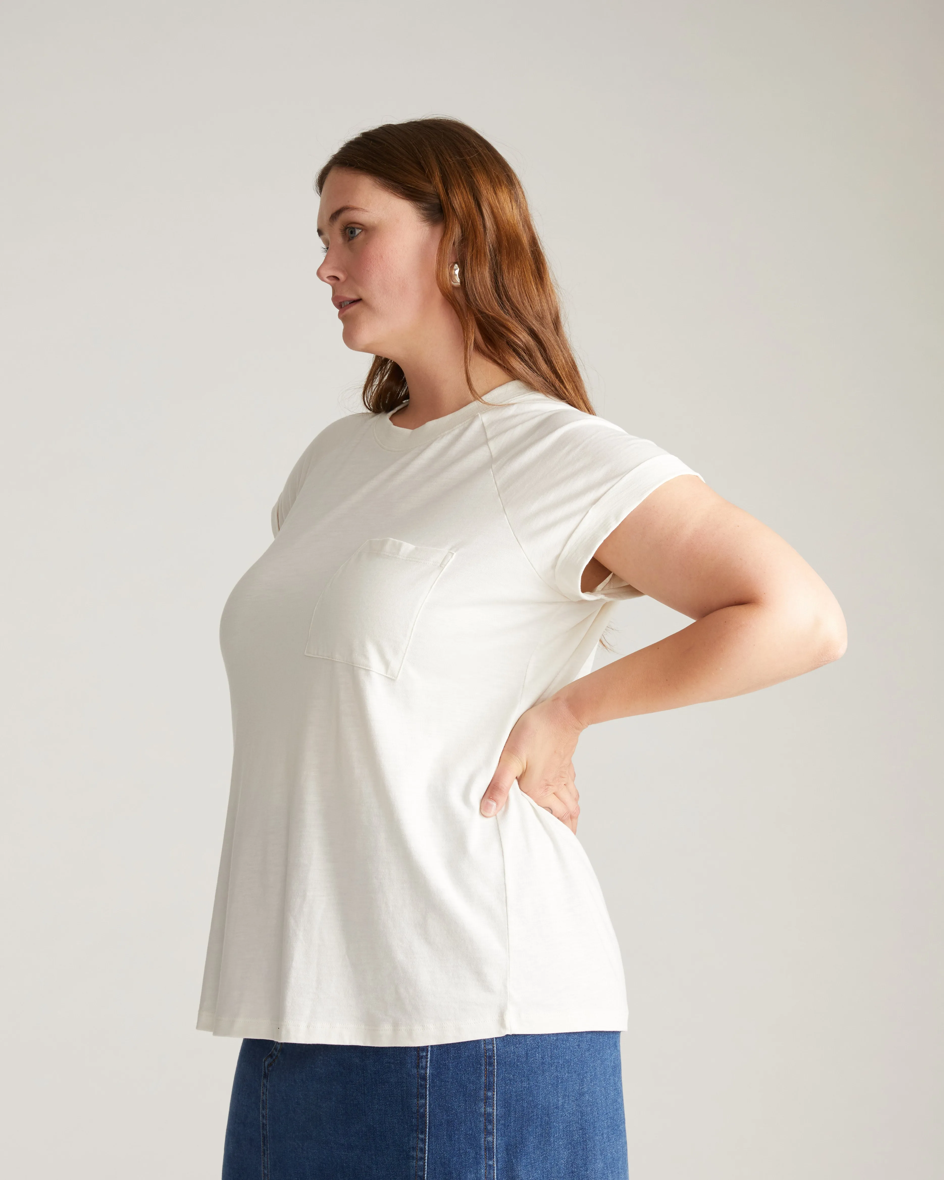 Light-As-Air Boy Tee - Vapor sold by Universal Standard product image thumbnail 5