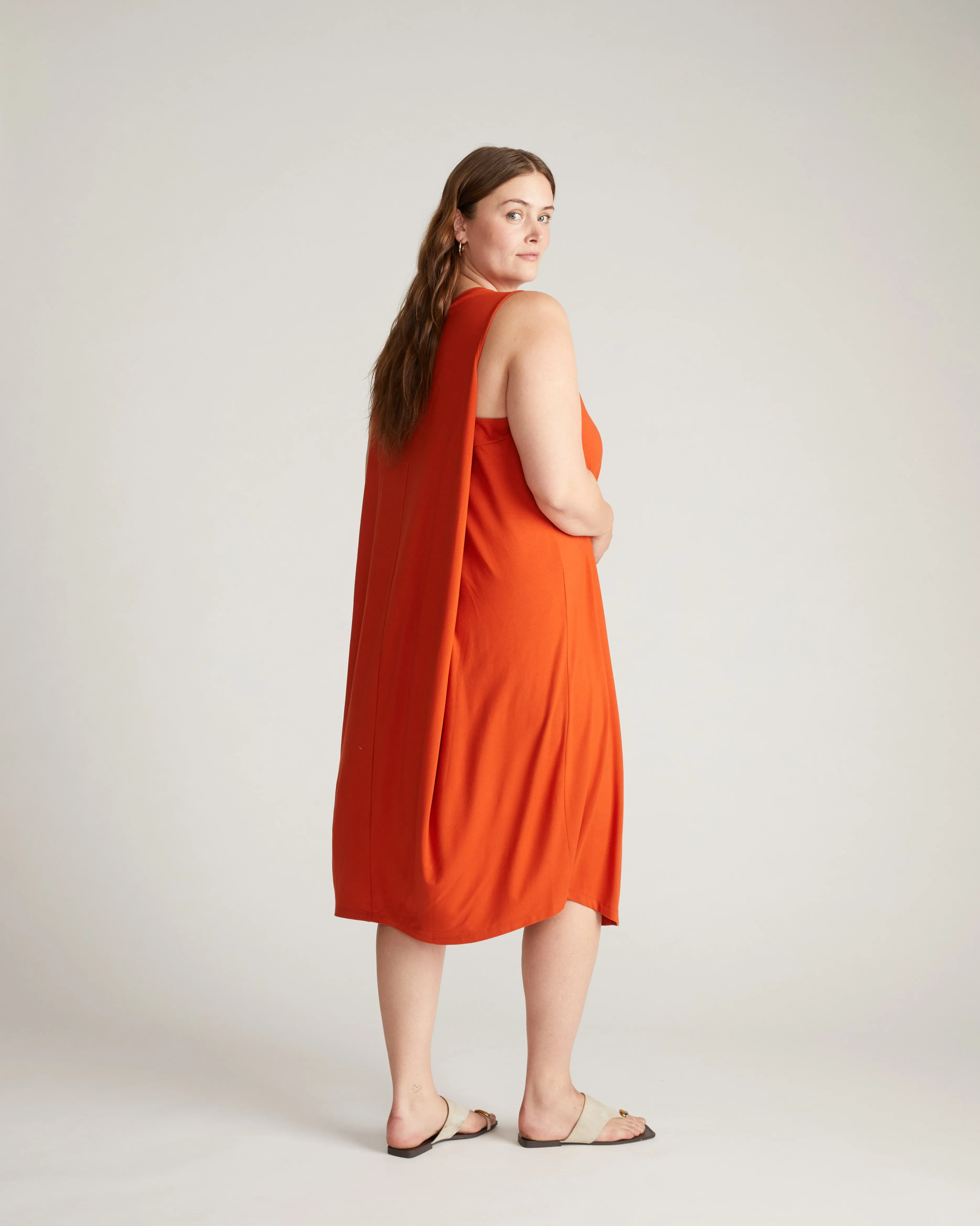 Pearl Divine Jersey Dress - Warm Russet sold by Universal Standard product image thumbnail 5