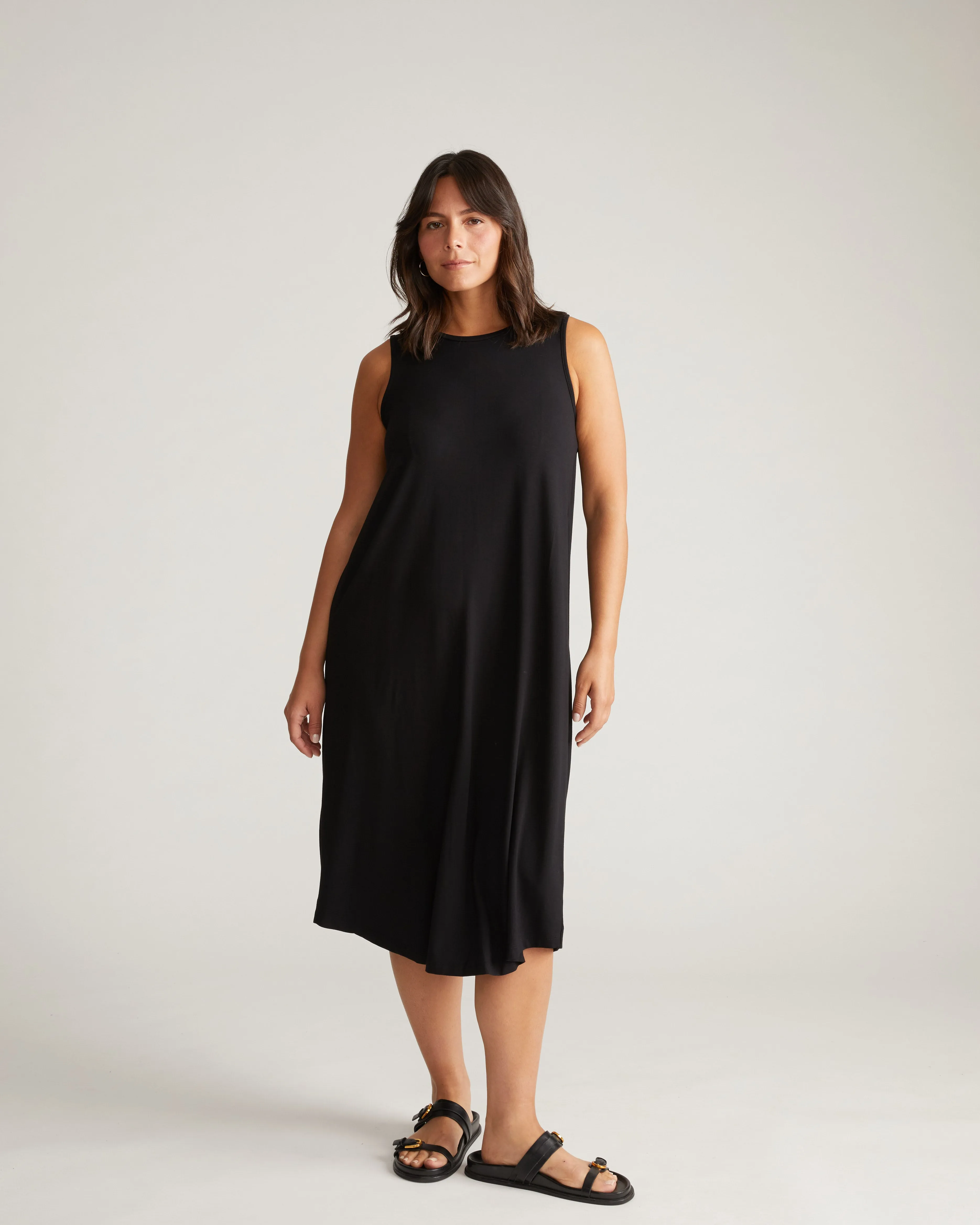 Pearl Divine Jersey Dress - Black sold by Universal Standard