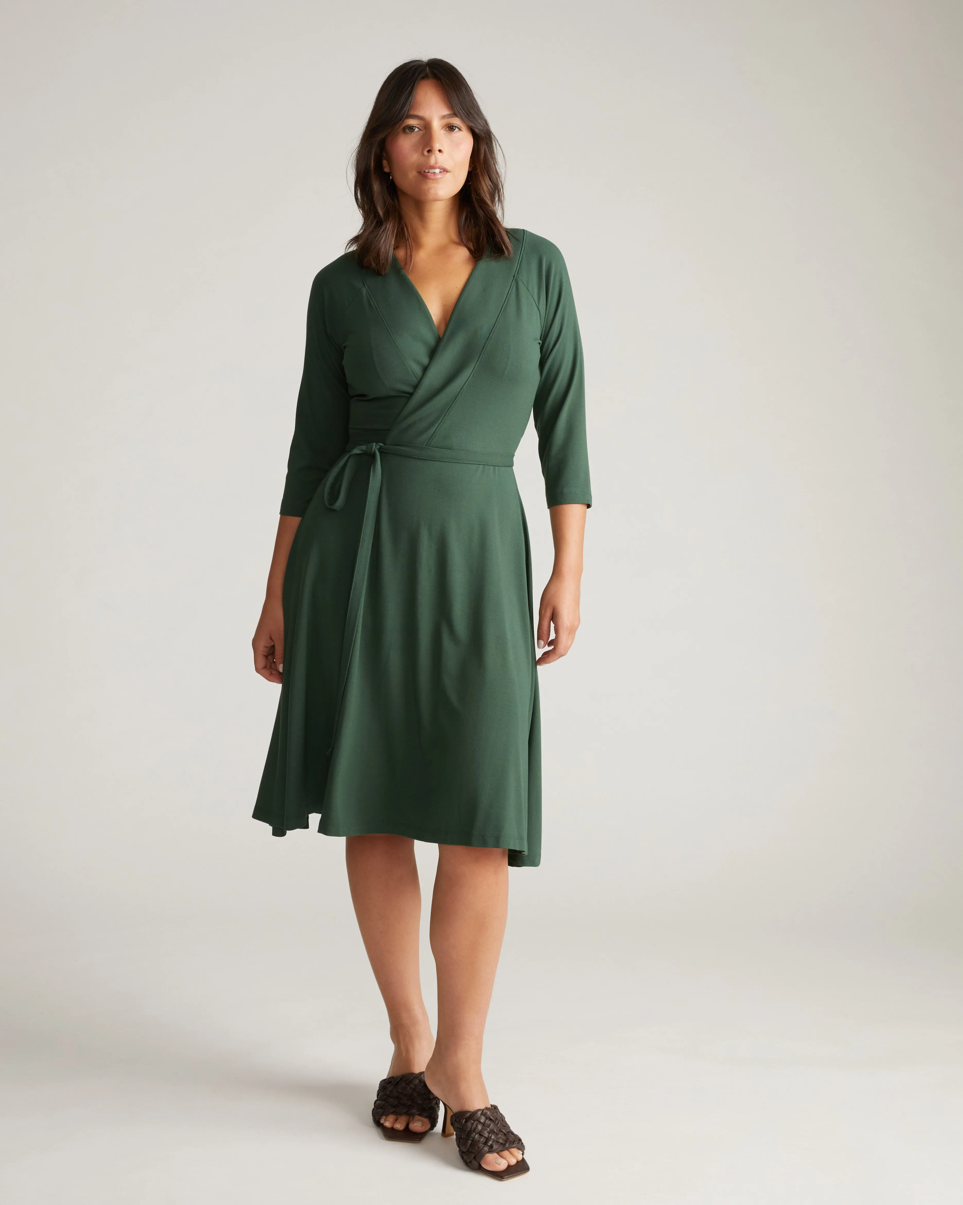 The Divine Jersey Wrap Dress - Conifer sold by Universal Standard product image thumbnail 4