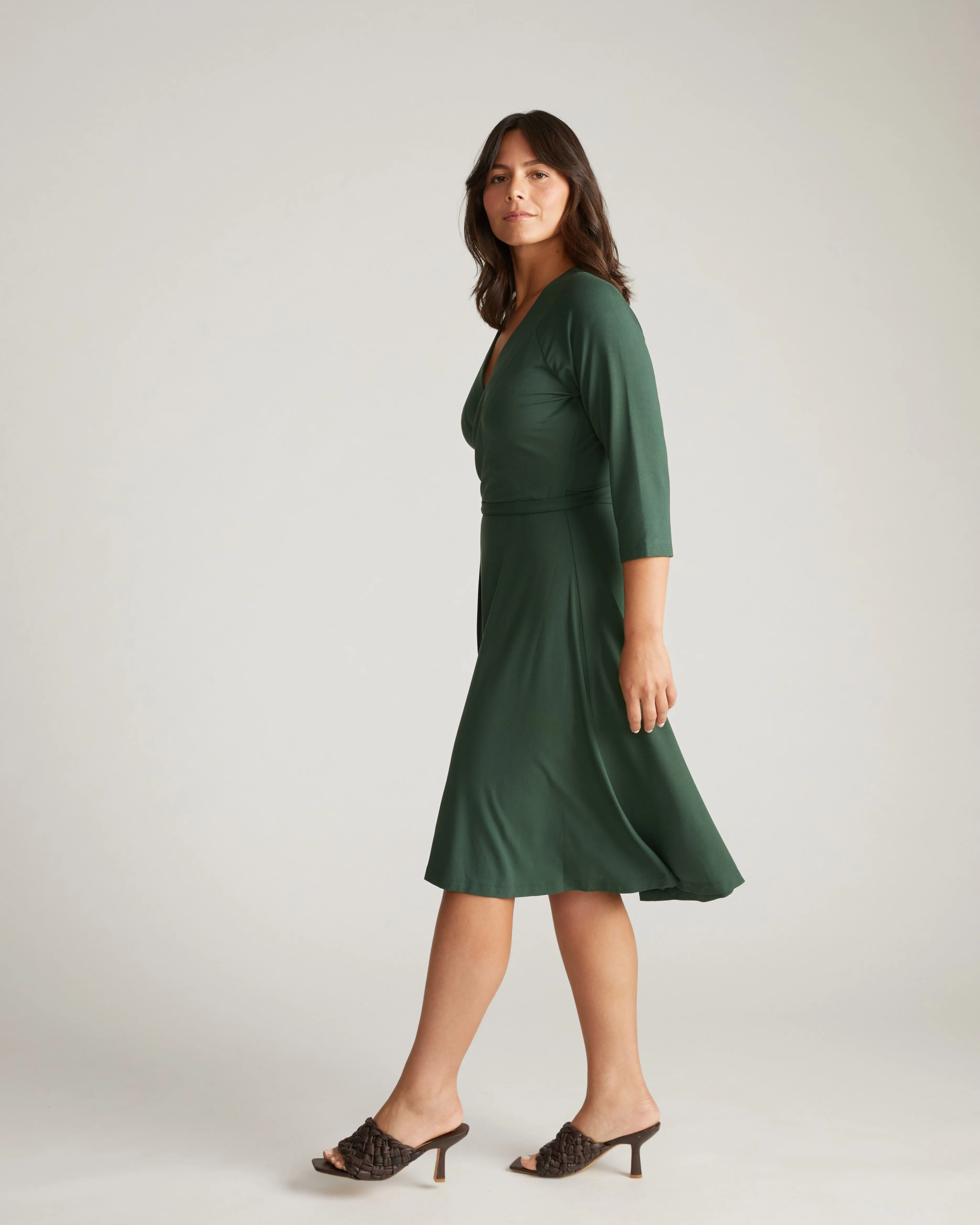The Divine Jersey Wrap Dress - Conifer sold by Universal Standard product image thumbnail 5