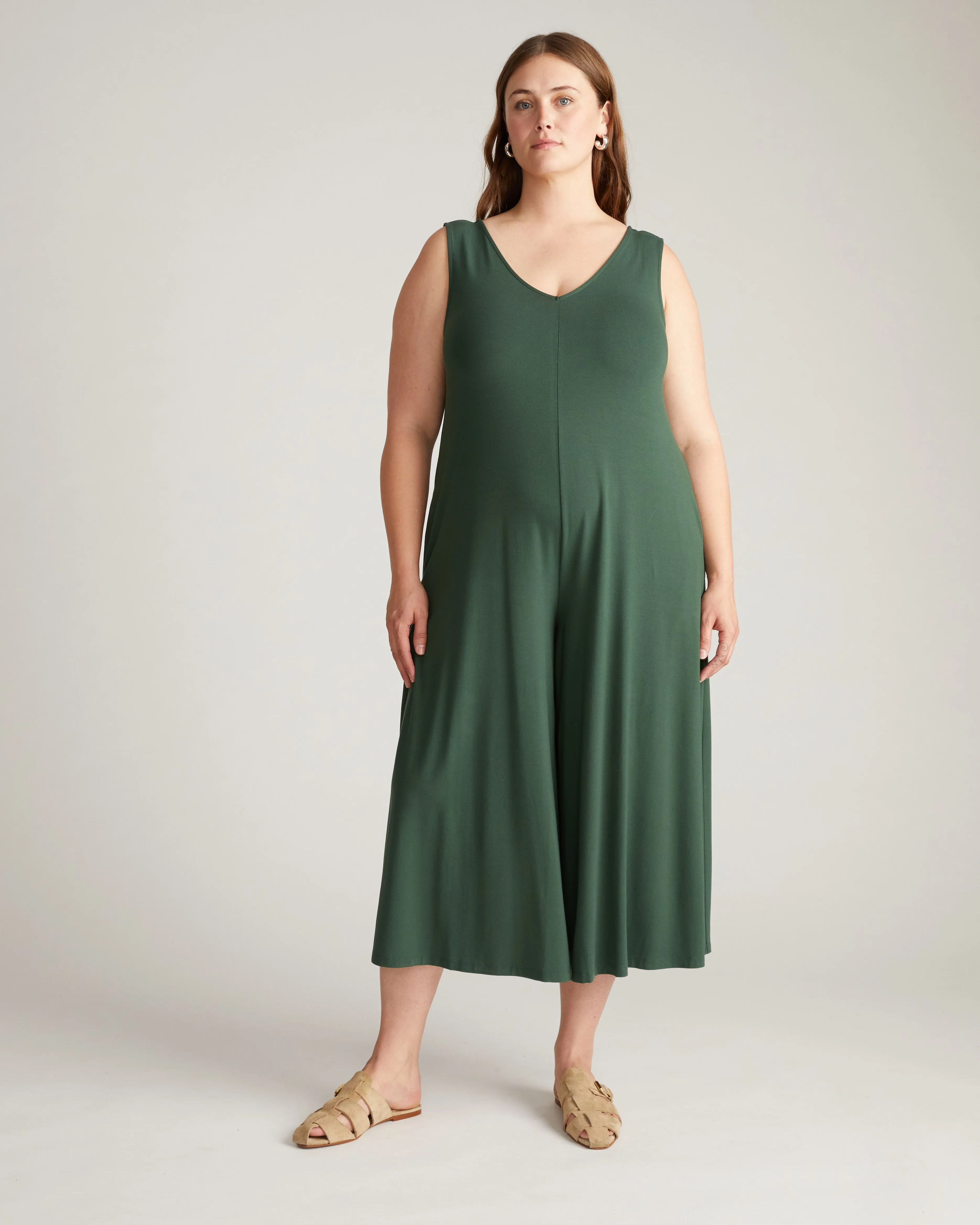 Sunny Divine Jersey Jumpsuit - Conifer sold by Universal Standard product image thumbnail 5