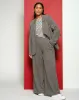 Pam Pintuck Wide Leg Ponte Pants - Herringbone Tweed sold by Universal Standard