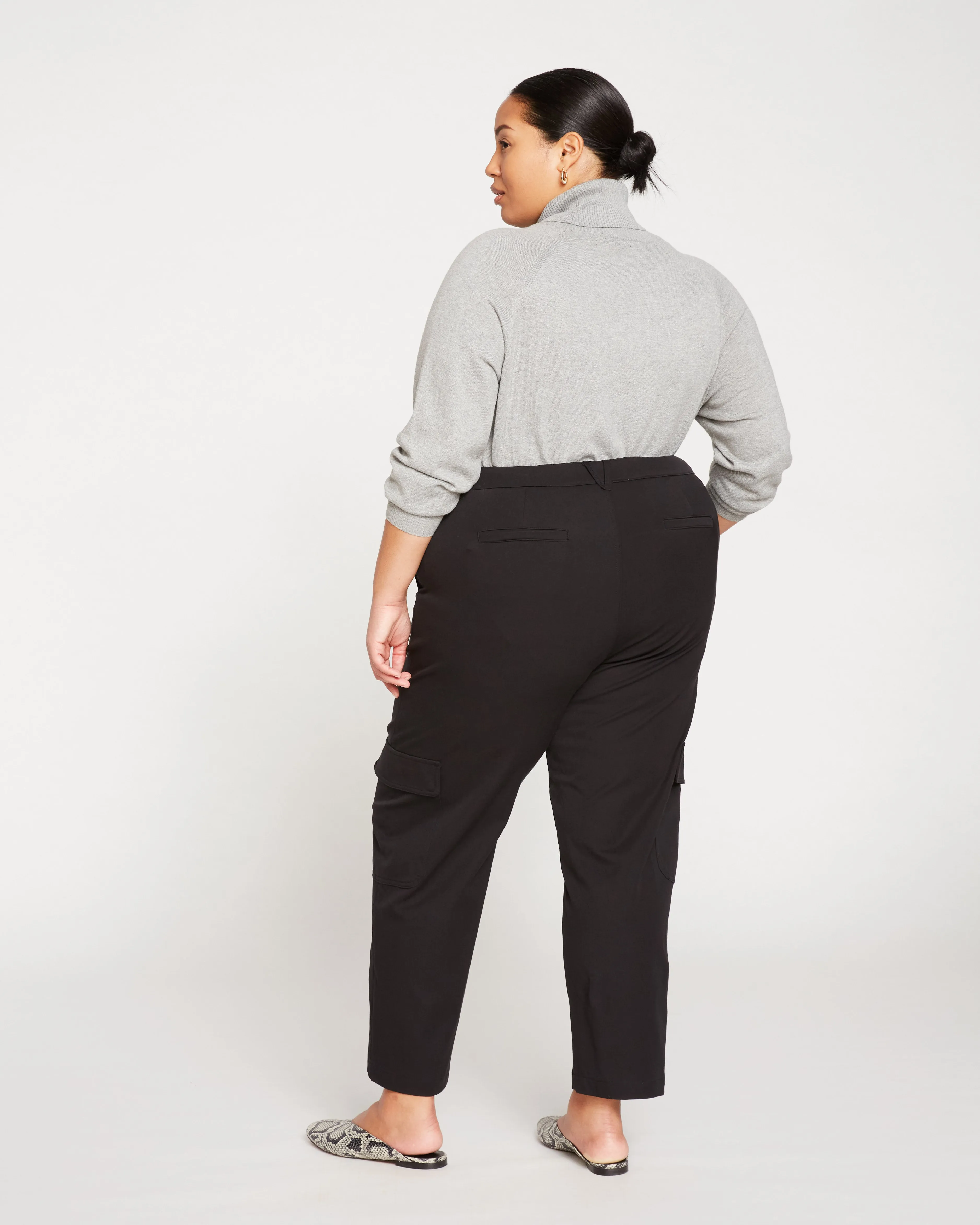 Karlee Stretch Cotton Twill Cargo Pants - Black sold by Universal Standard product image thumbnail 5