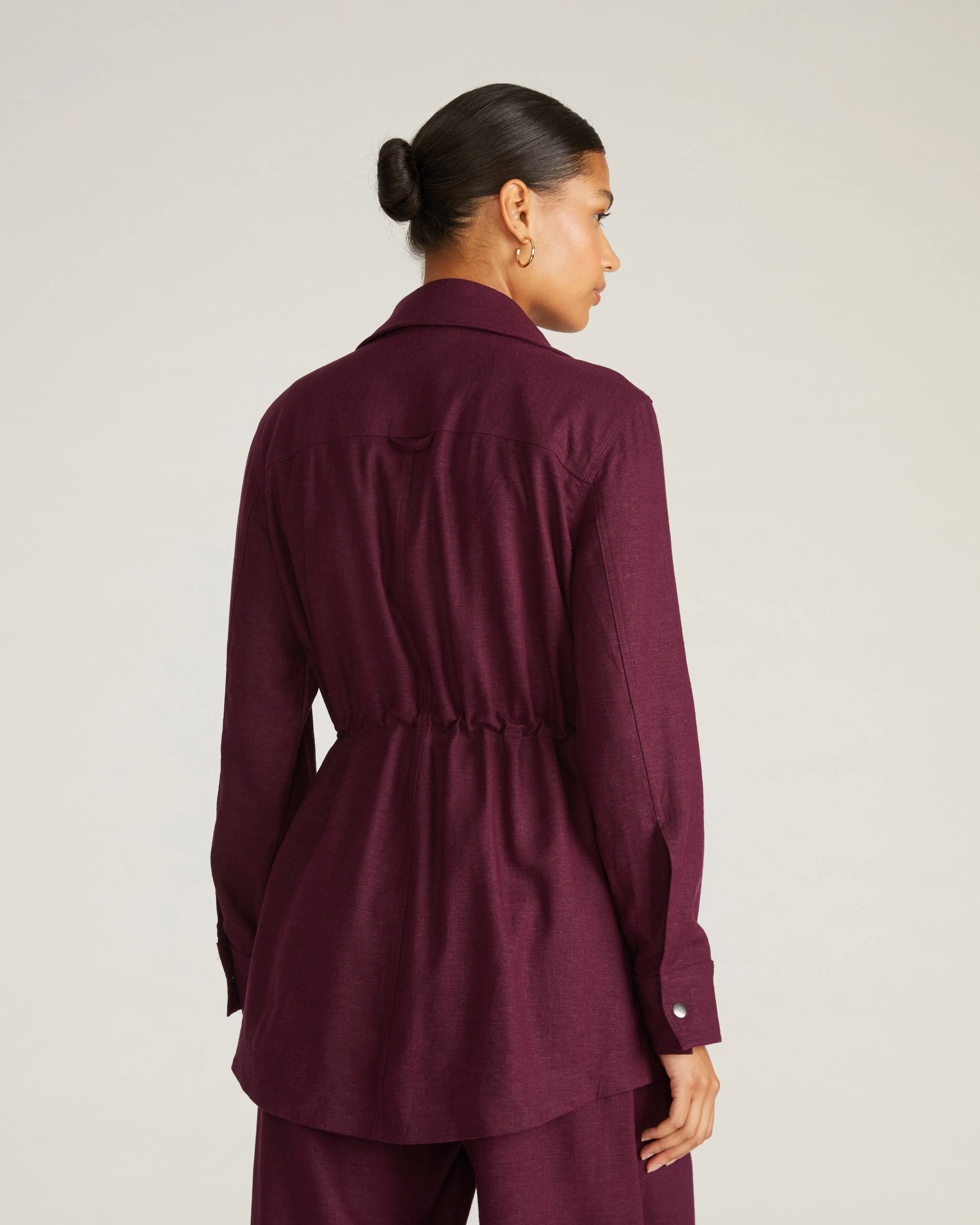 Vineyard Linen Jacket - Acai sold by Universal Standard product image thumbnail 3