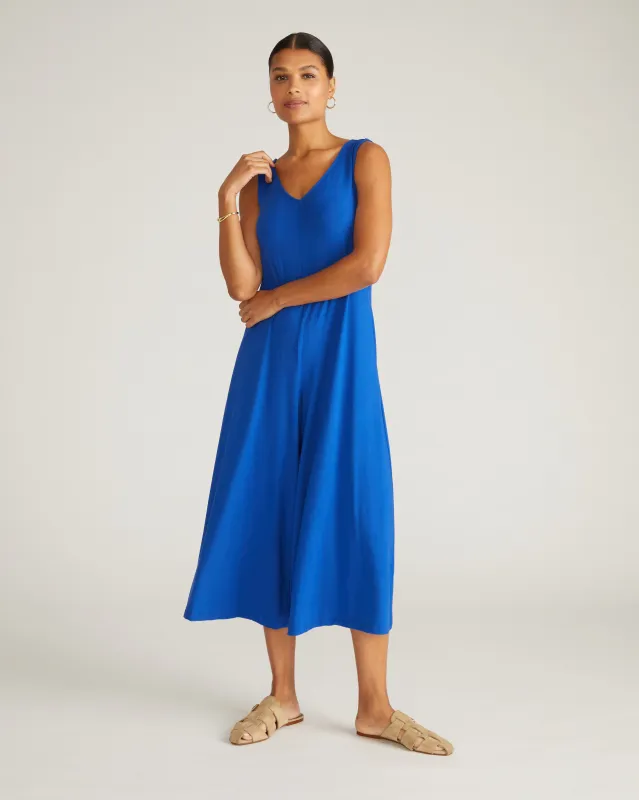 Sunny Divine Jersey Jumpsuit - Ultramarine made by Universal Standard