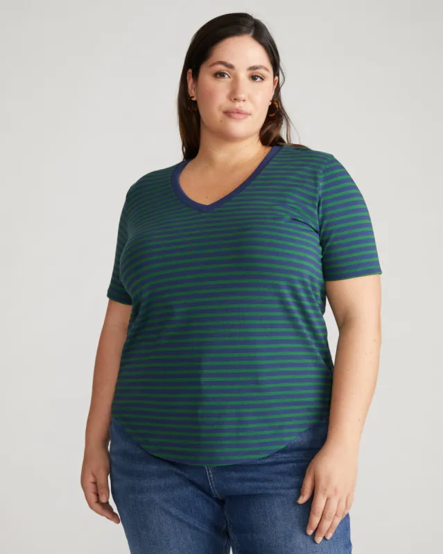 V Rex - Cenote/Jardin Stripe sold by Universal Standard