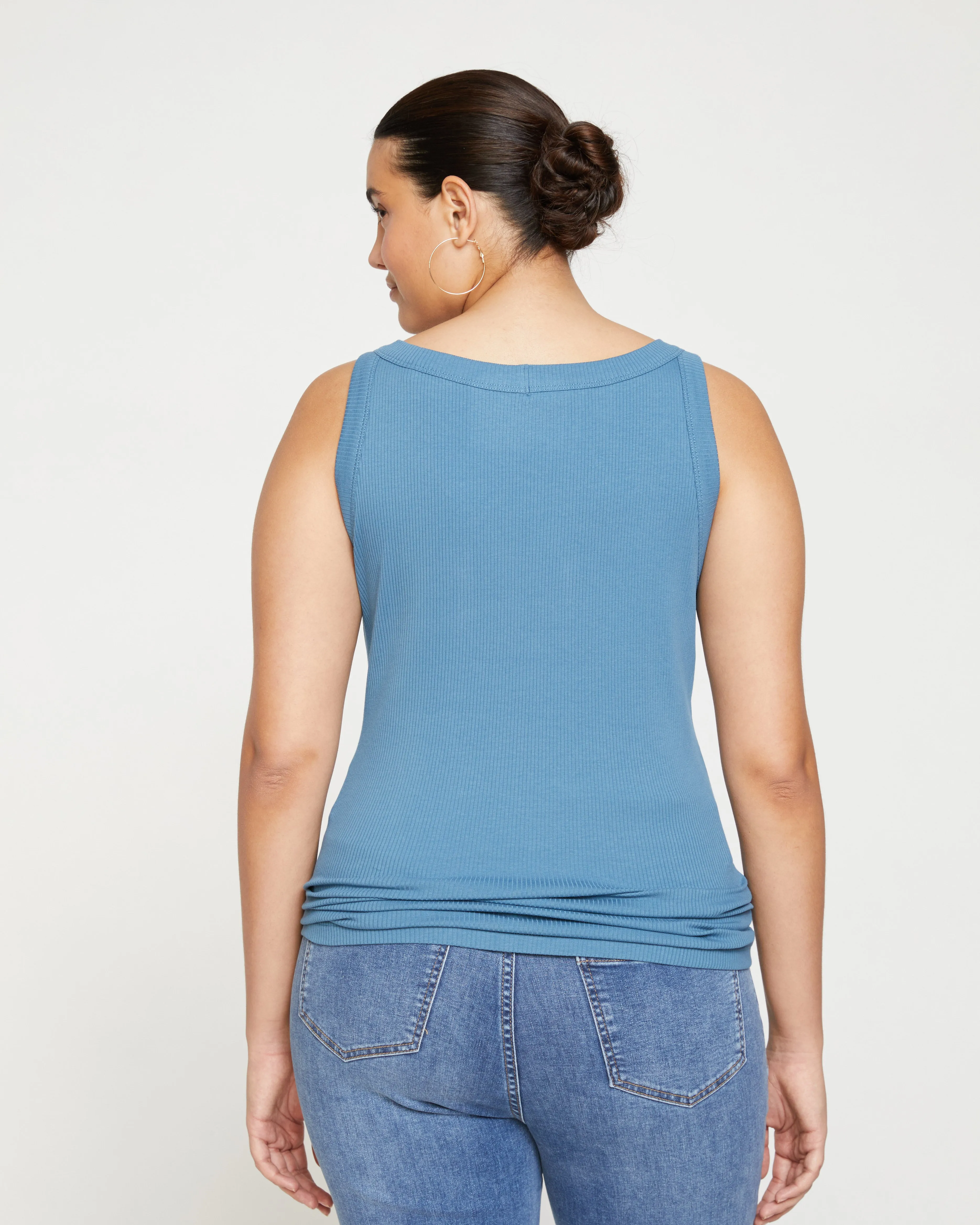 Roitfeld Ribbed Tank - Cornflower sold by Universal Standard product image thumbnail 5