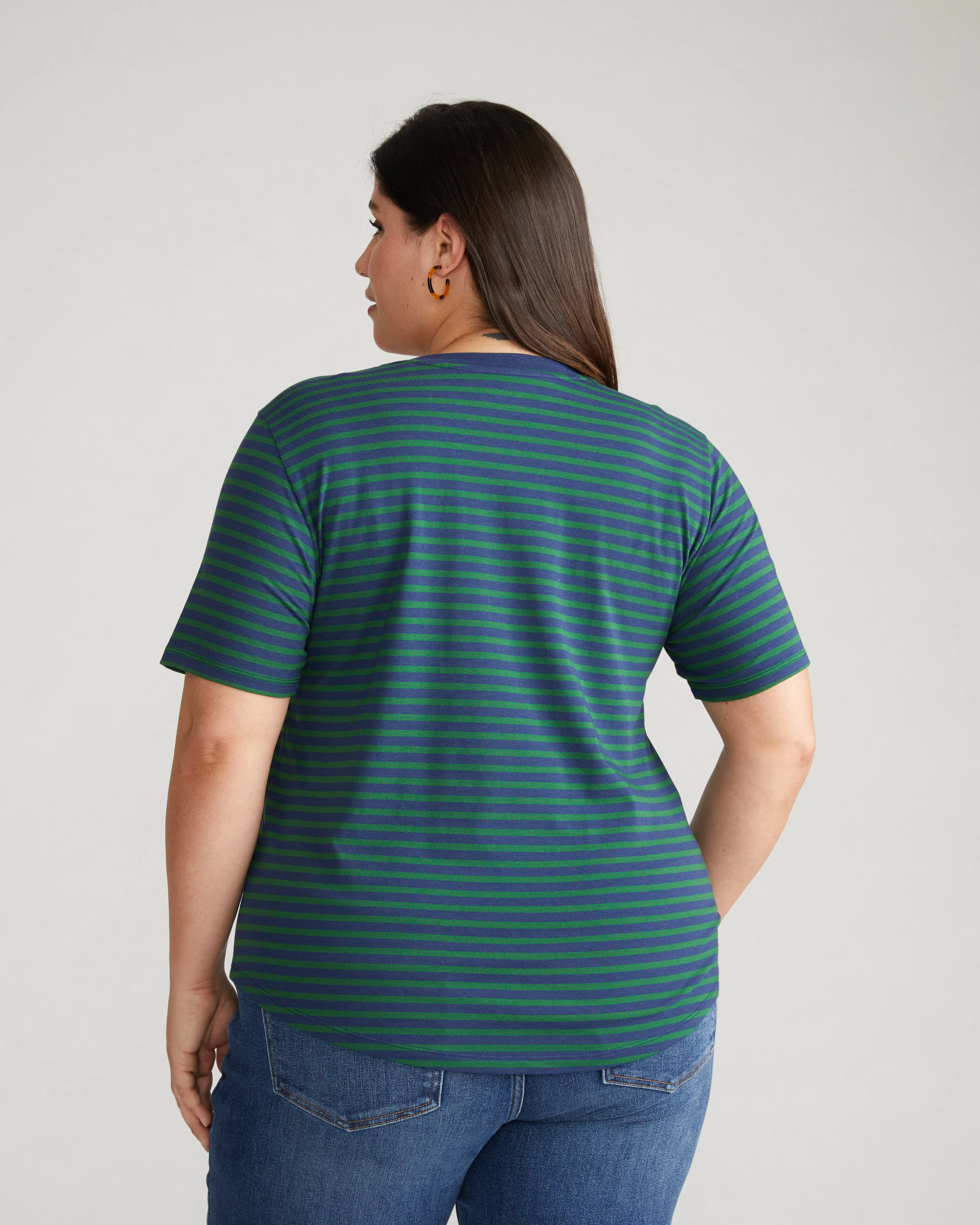 V Rex - Cenote/Jardin Stripe sold by Universal Standard product image thumbnail 3