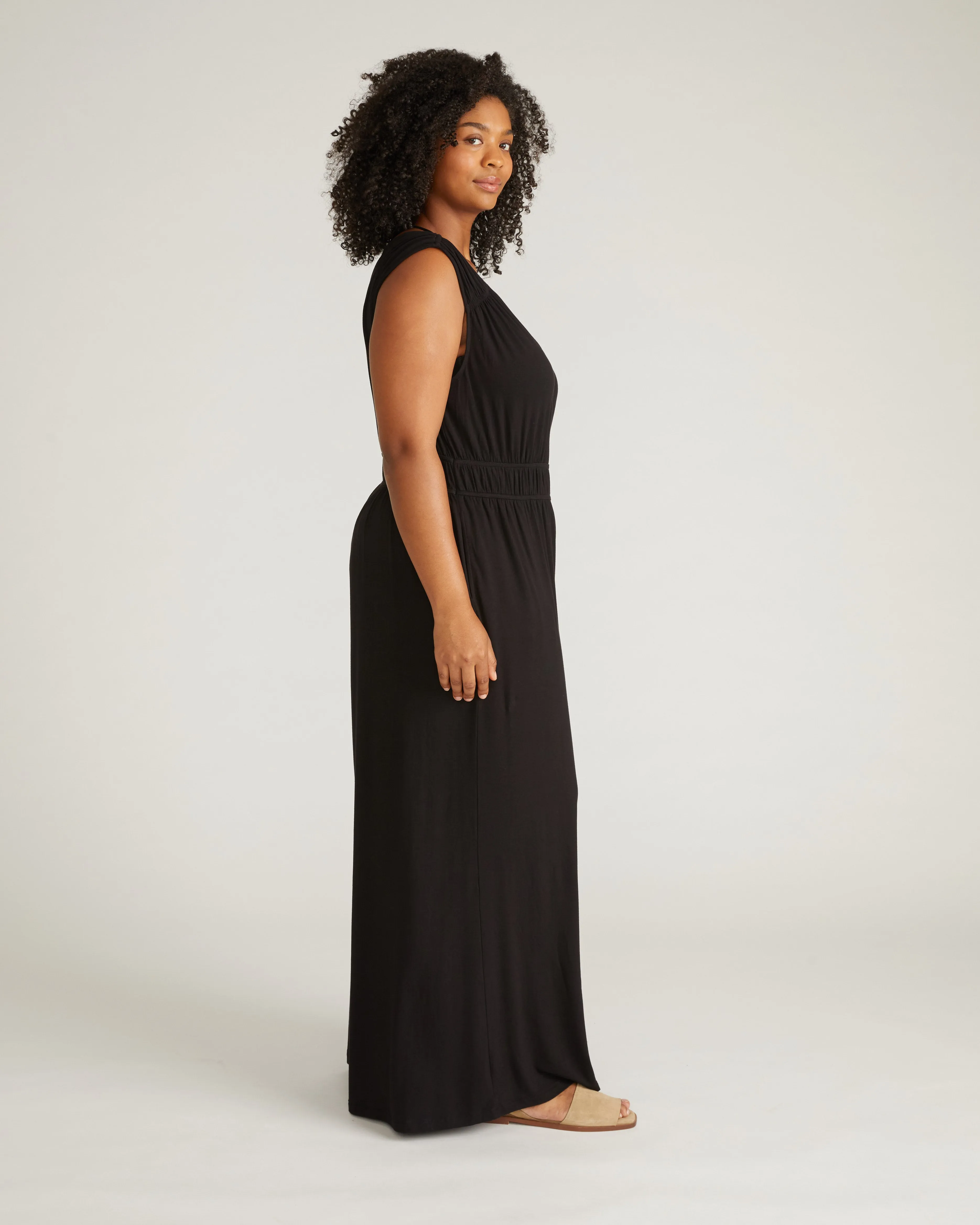 Zoey Liquid Jersey Jumpsuit - Black sold by Universal Standard product image thumbnail 2