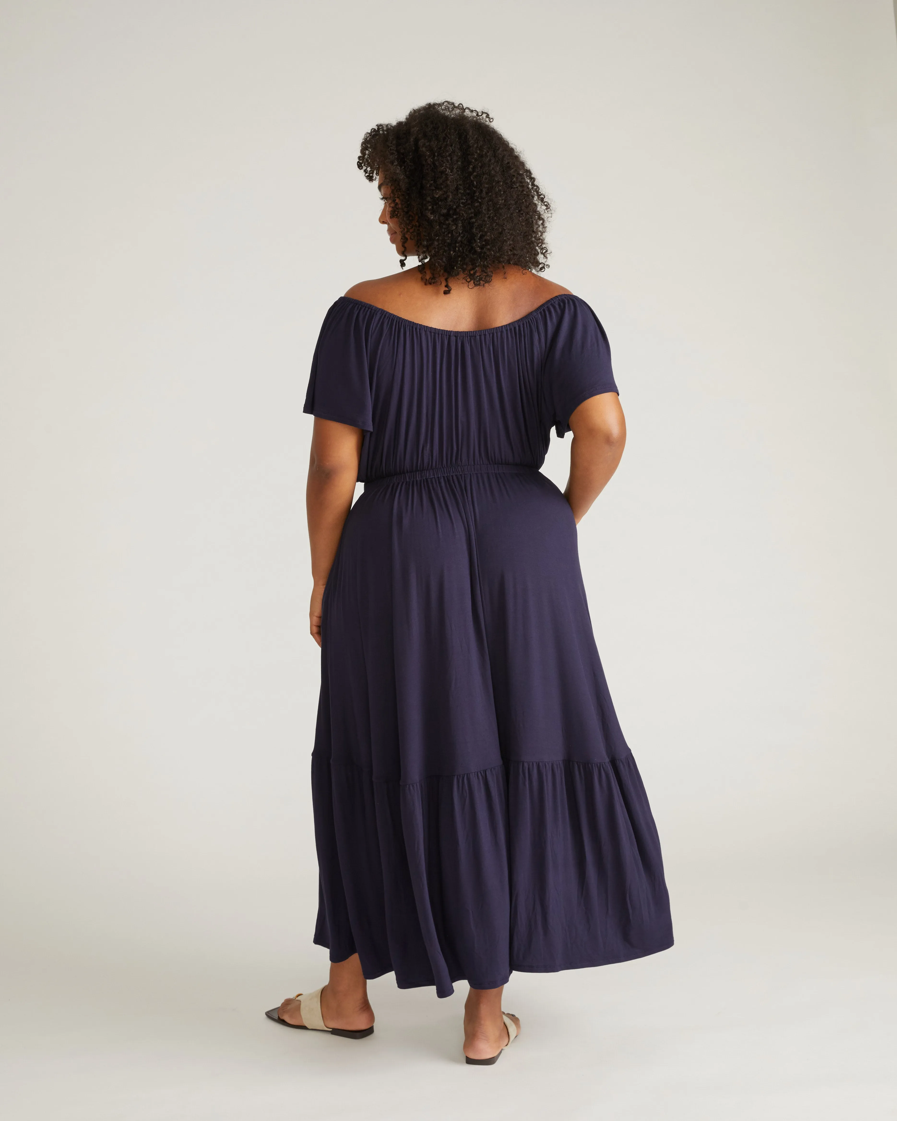 Kahlo Liquid Jersey Dress - Midnight sold by Universal Standard product image thumbnail 3