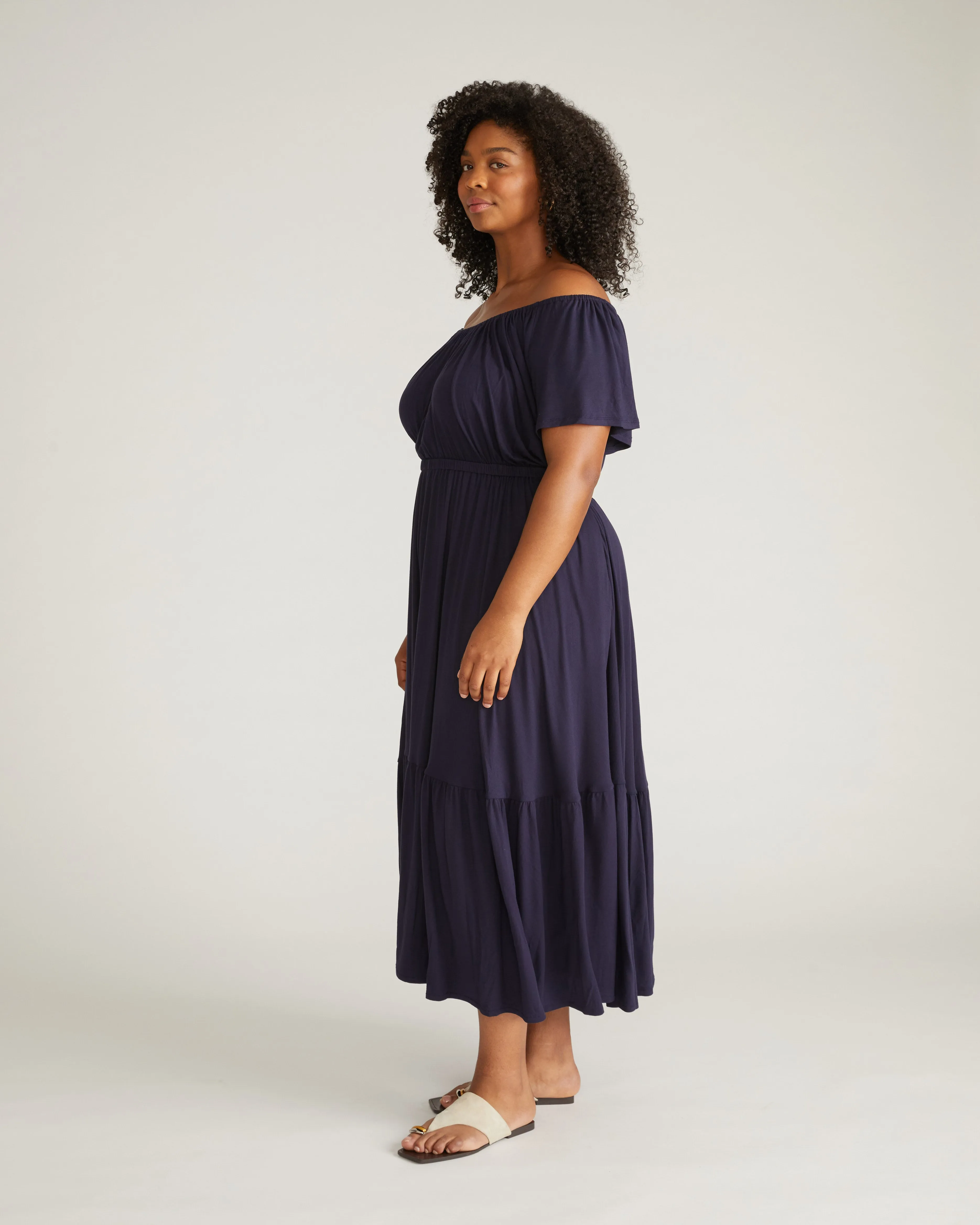 Kahlo Liquid Jersey Dress - Midnight sold by Universal Standard product image thumbnail 2