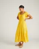Kahlo Liquid Jersey Dress - Golden Hour sold by Universal Standard