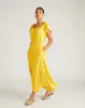 Kahlo Liquid Jersey Dress - Golden Hour sold by Universal Standard
