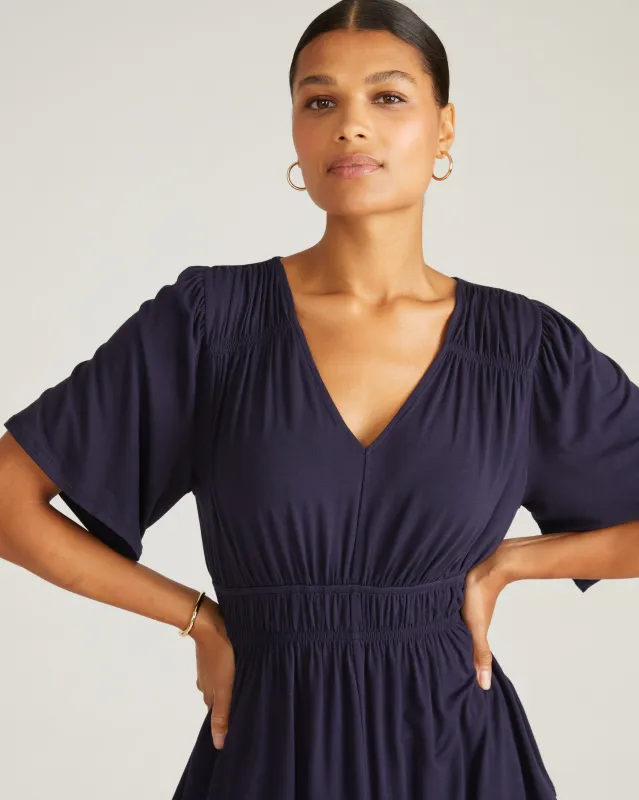 Flora Liquid Jersey Top - Midnight sold by Universal Standard