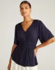 Flora Liquid Jersey Top - Midnight sold by Universal Standard
