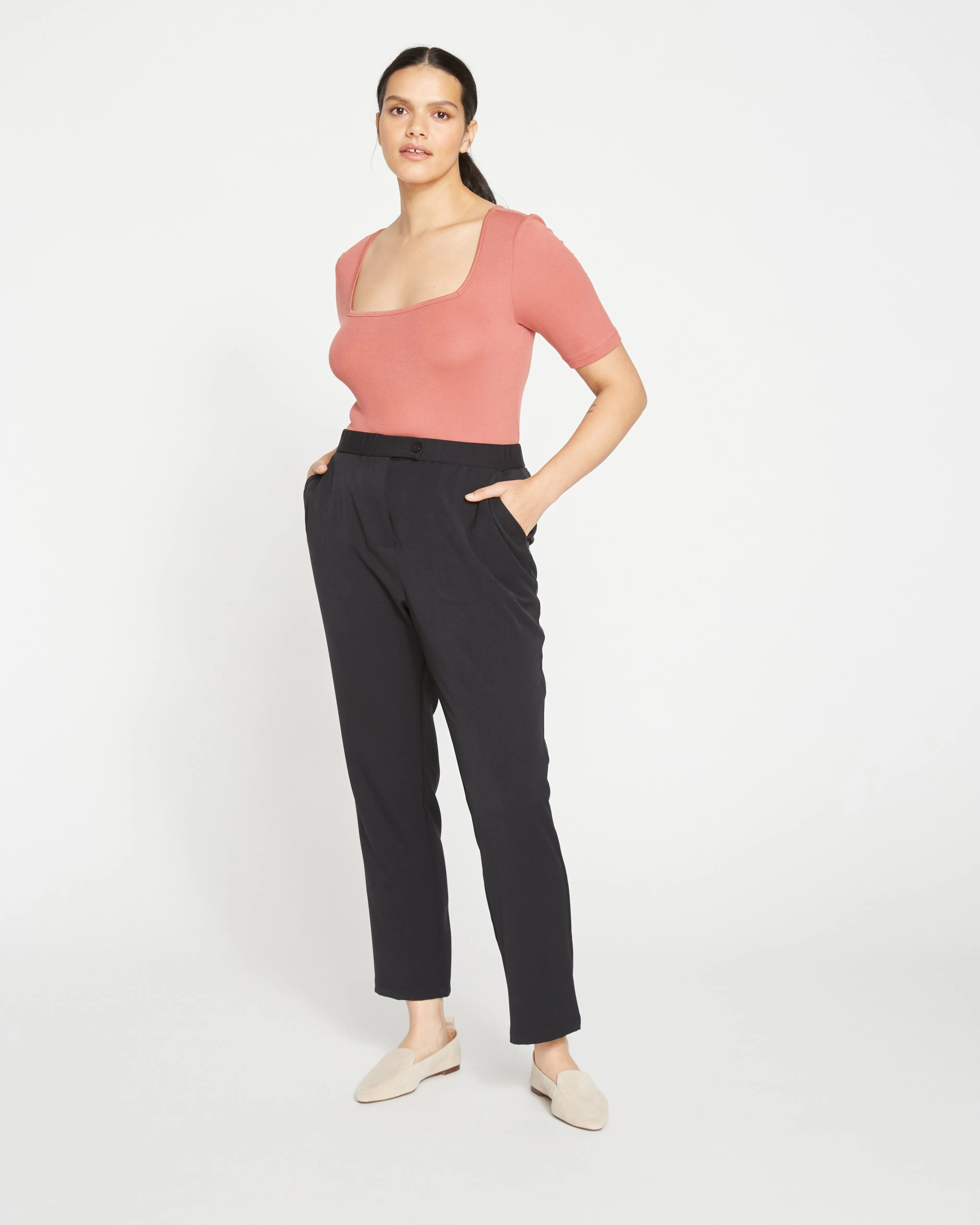 All Day Cigarette Pants - Black sold by Universal Standard