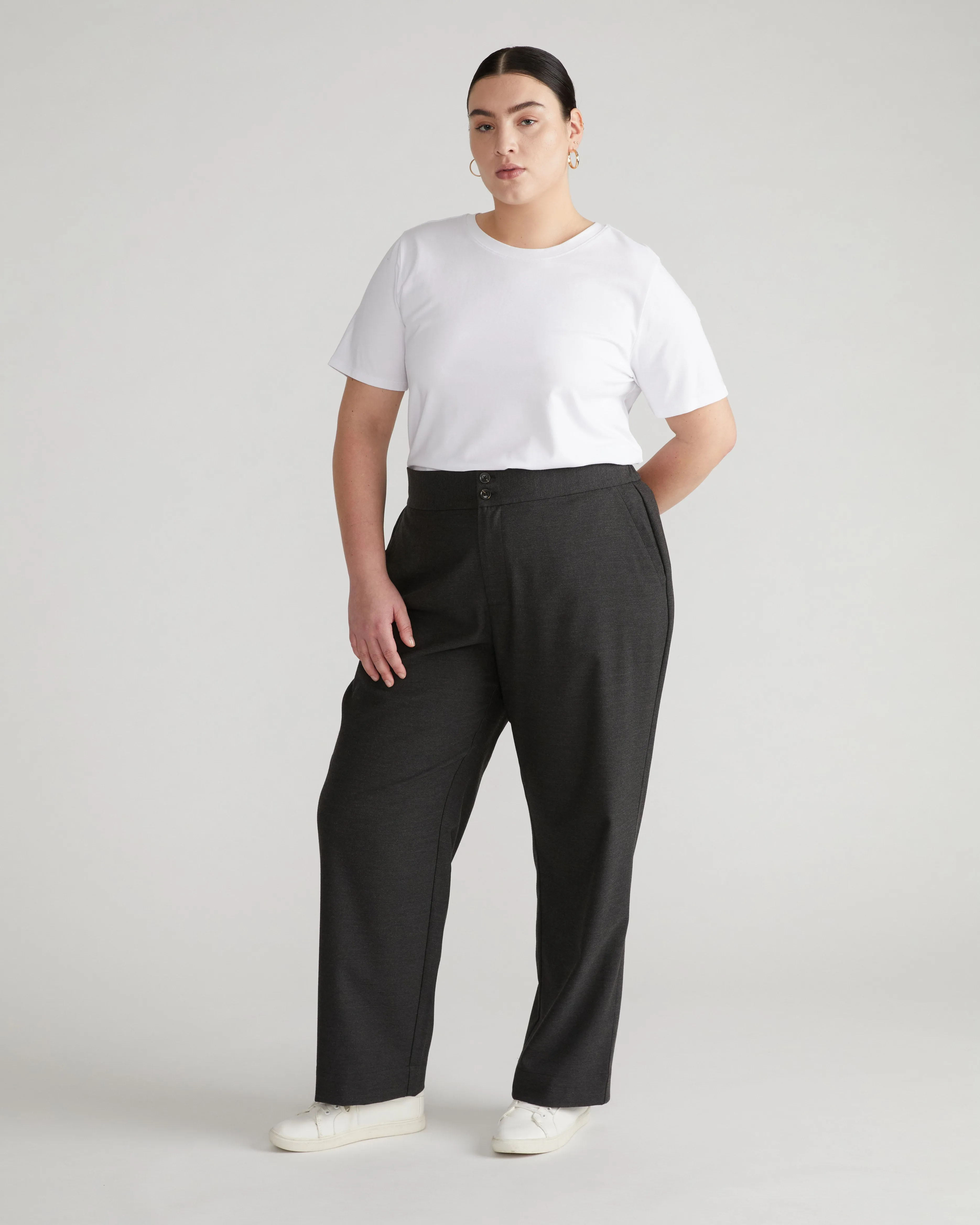 Infinite Flannel Pants - Dark Grey sold by Universal Standard product image thumbnail 3