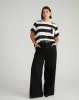 Breton Stripe Garcon Tee - Ecru/Black Rugby Stripe sold by Universal Standard