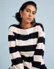 Montauk Breton Stripe Bell Sleeve Top - Ecru/Black Rugby Stripe sold by Universal Standard