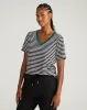V Rex - Black/White Stripe with Aventurine Trim sold by Universal Standard
